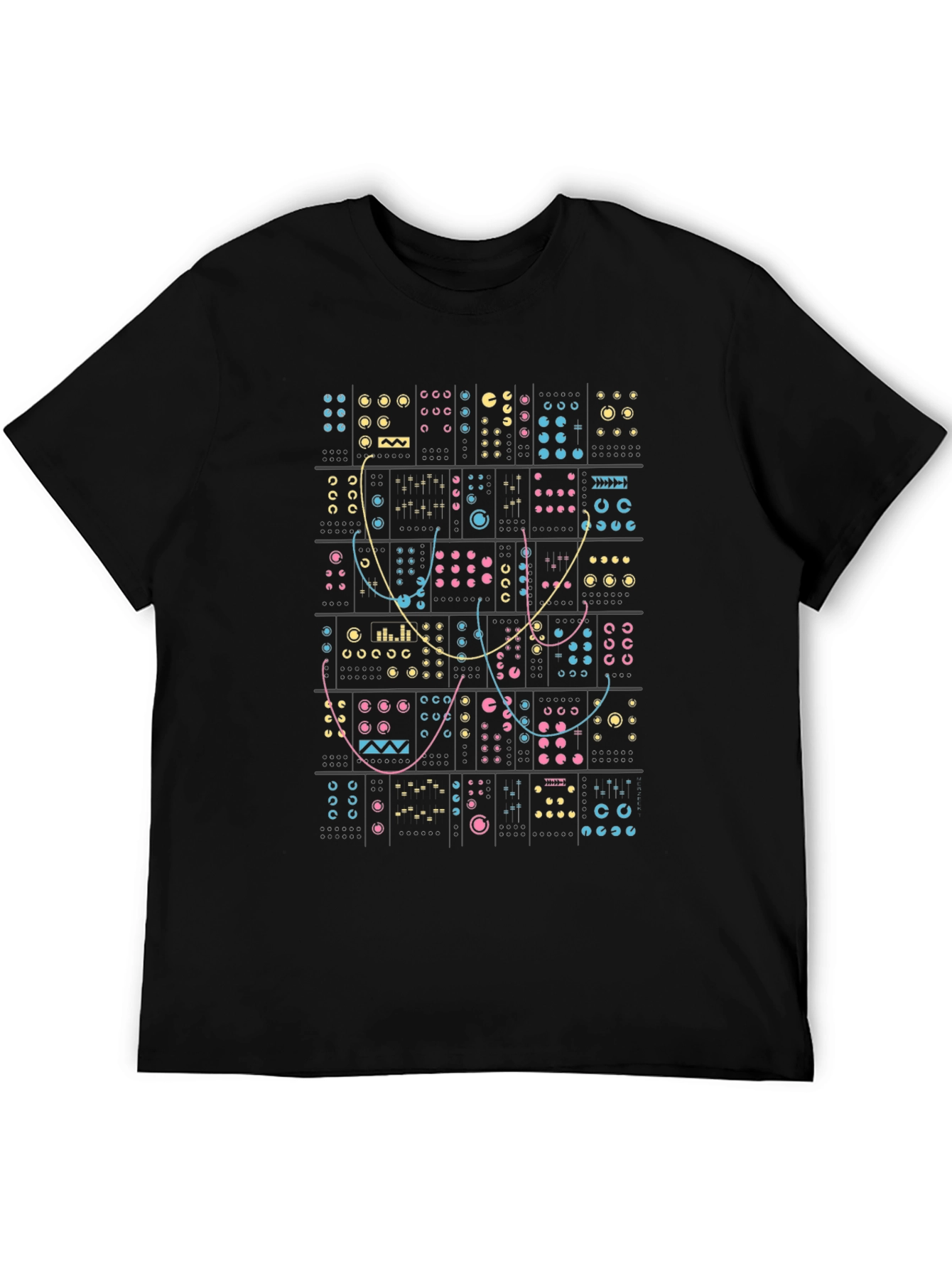 Synthesizer Circuit Board Graphic Tee - Black