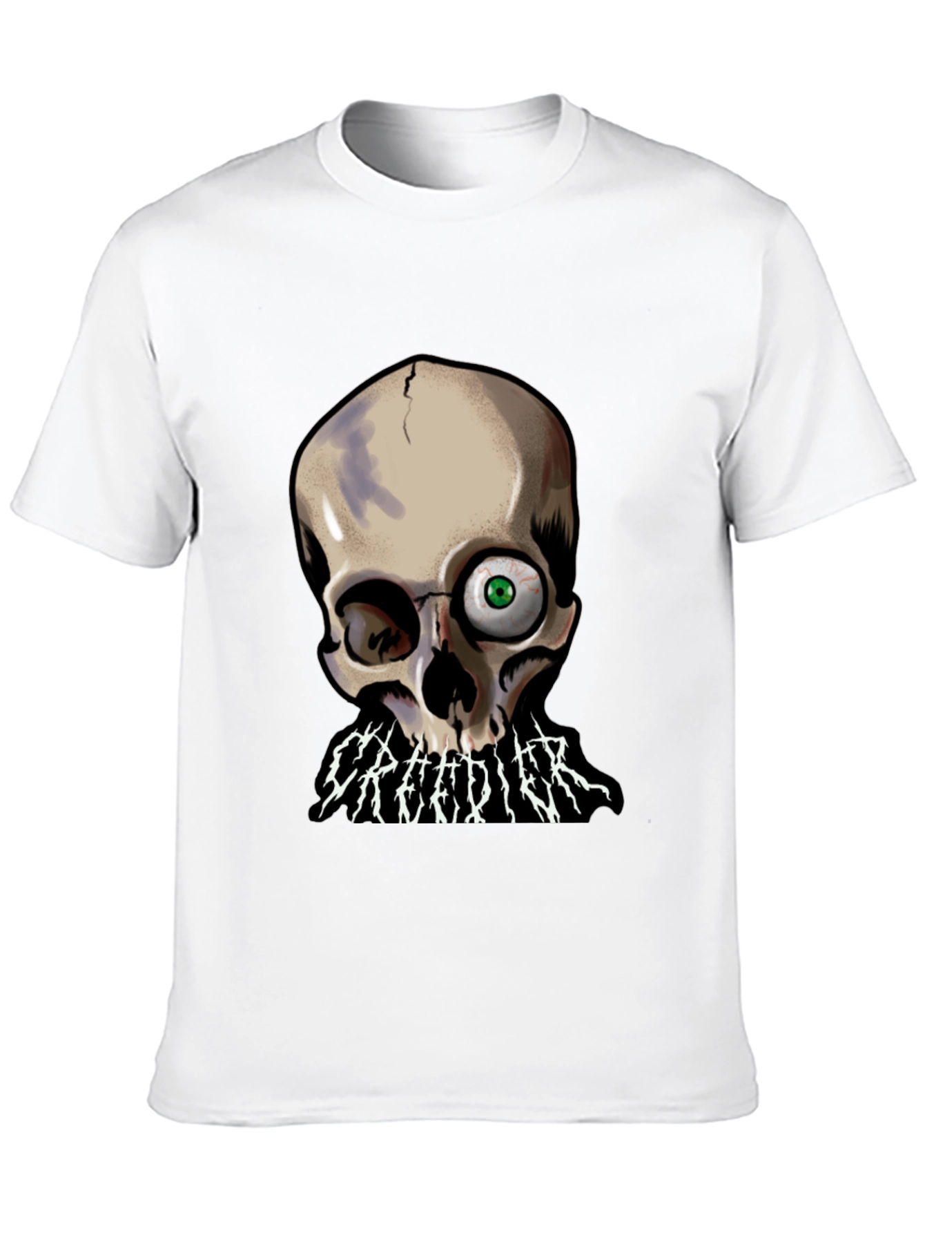 Creedier Skull Graphic T-Shirt