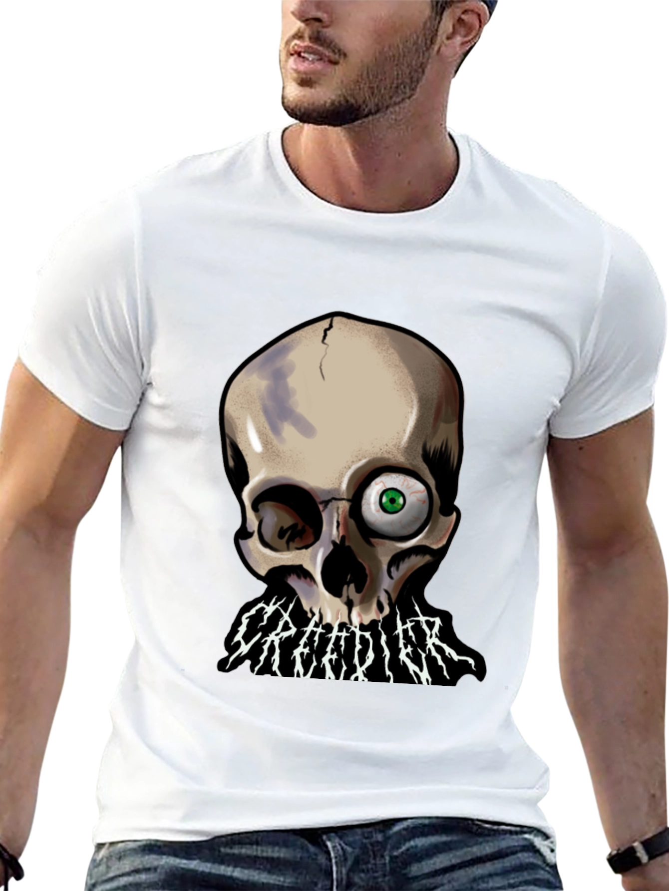 Creedier Skull Graphic T-Shirt