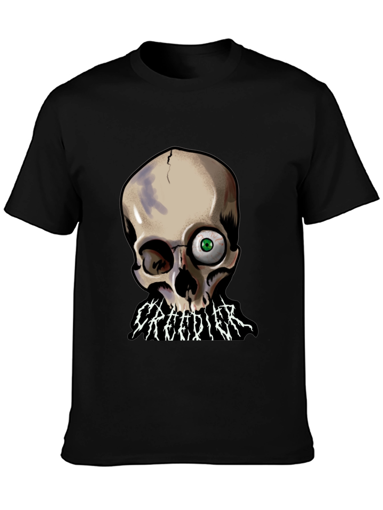 Creedier Skull Graphic T-Shirt