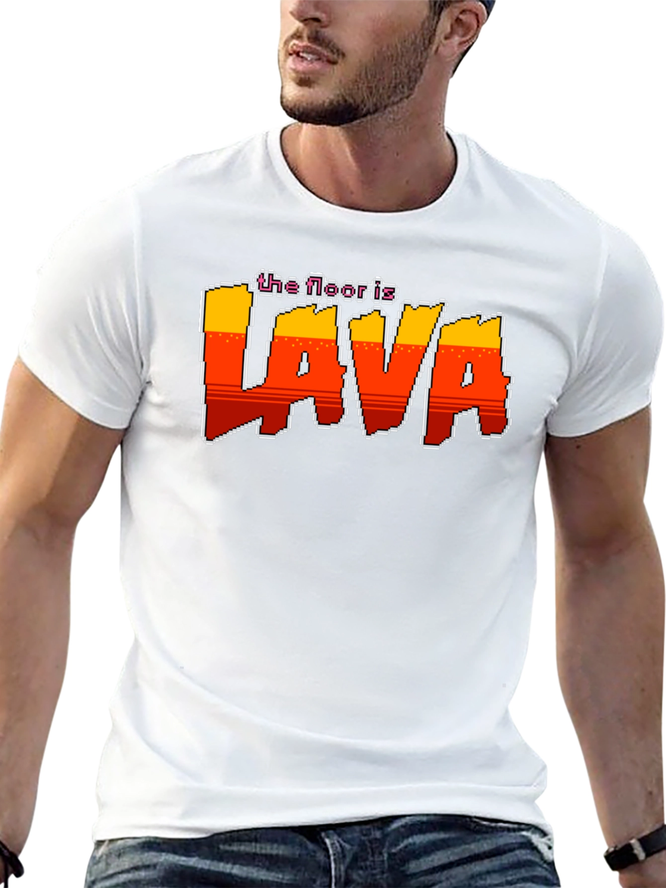 The Floor is Lava Retro Graphic T-Shirt