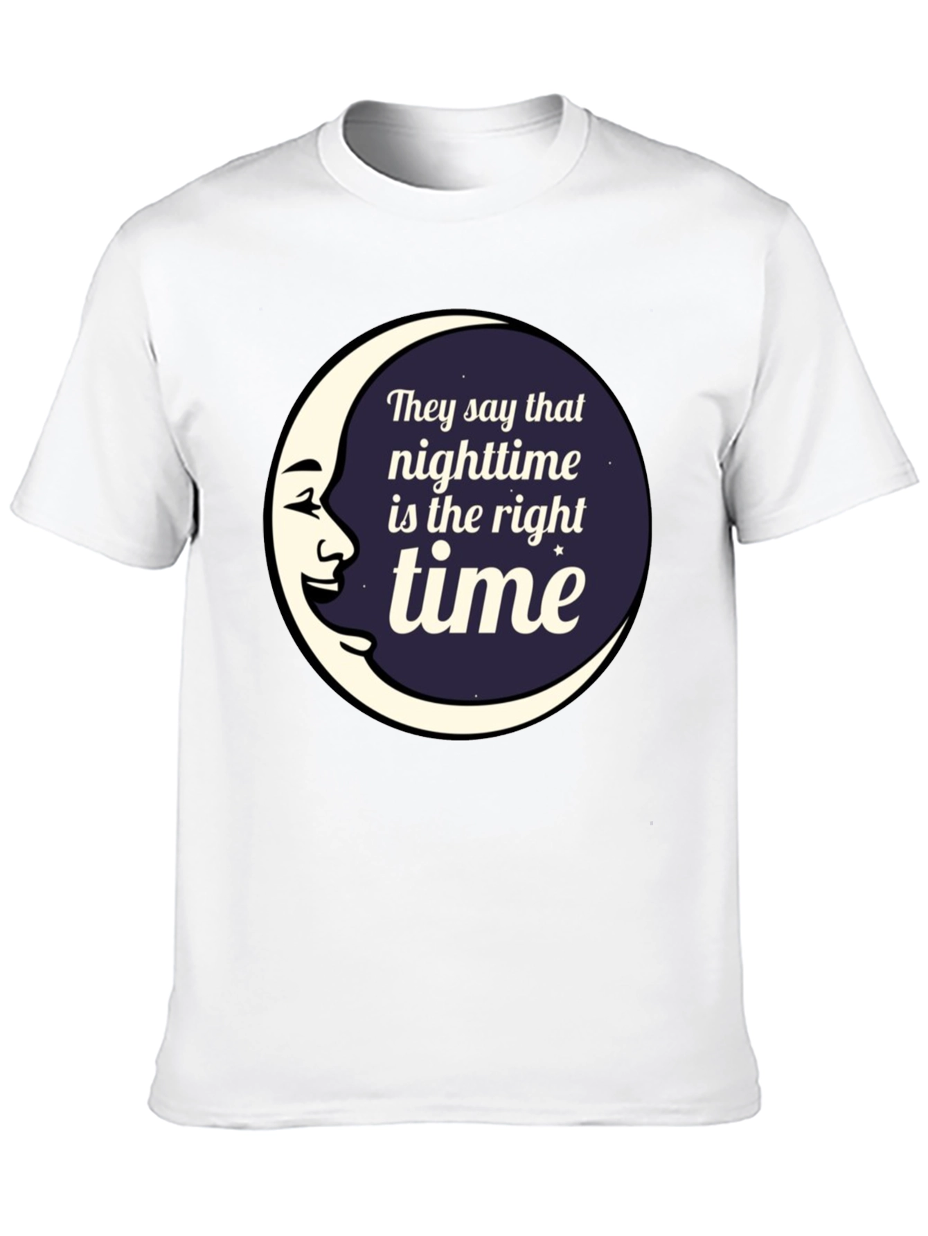 Nighttime is the Right Time Graphic T-Shirt
