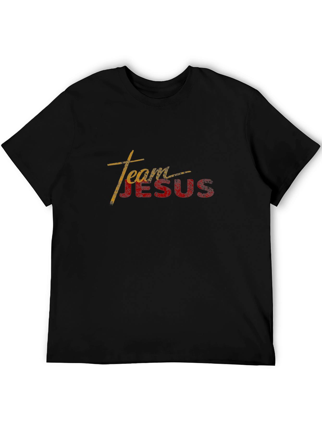 Team Jesus Black Graphic T-Shirt