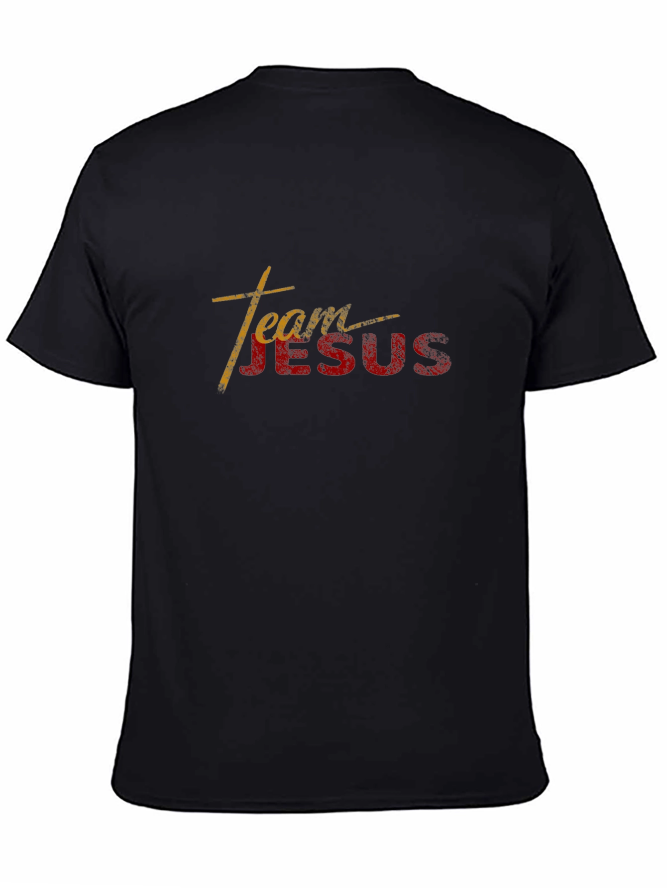Team Jesus Black Graphic T-Shirt