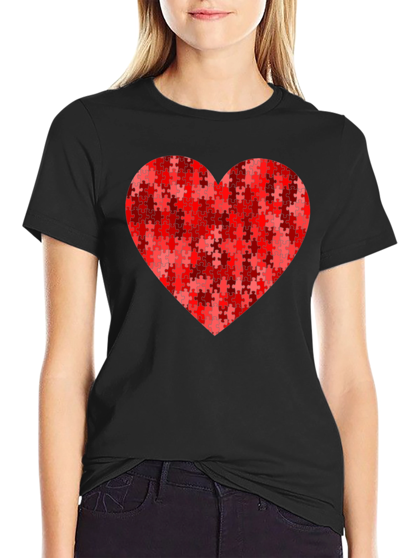 Puzzle Heart Tee - Loves Perfect Fit