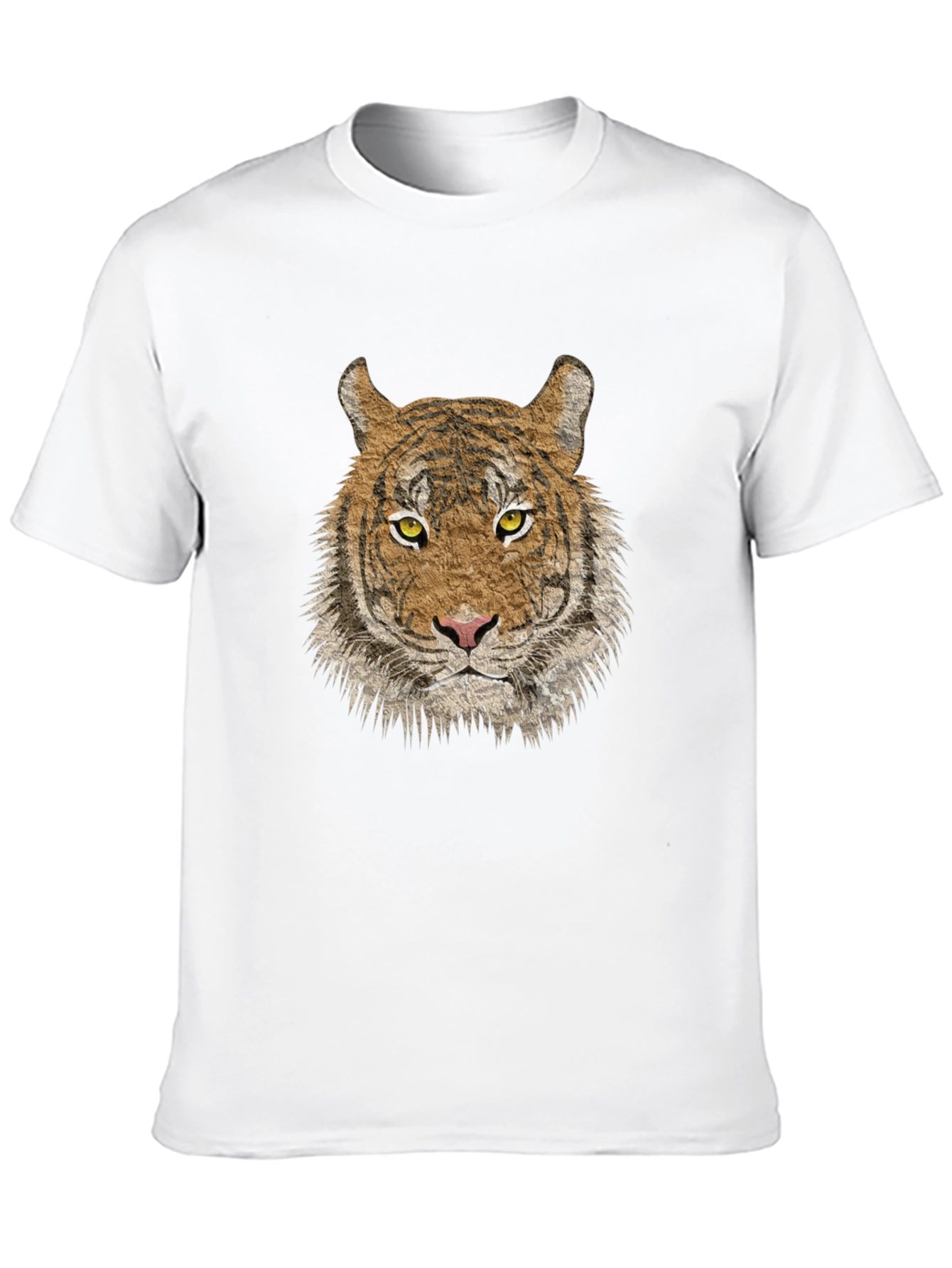 Tiger Graphic Print Black T-Shirt