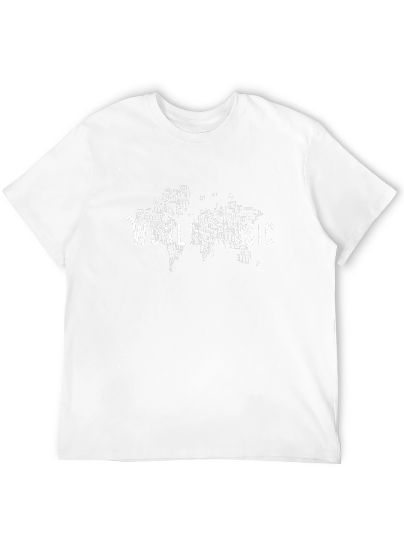 World Music Graphic Print Black T-Shirt