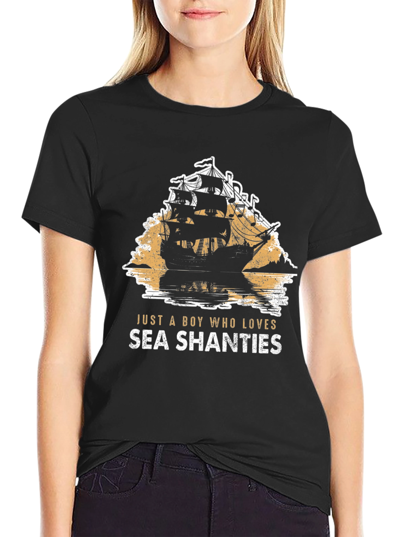 Sea Shanties Graphic Tee - Pirate Ship T-Shirt
