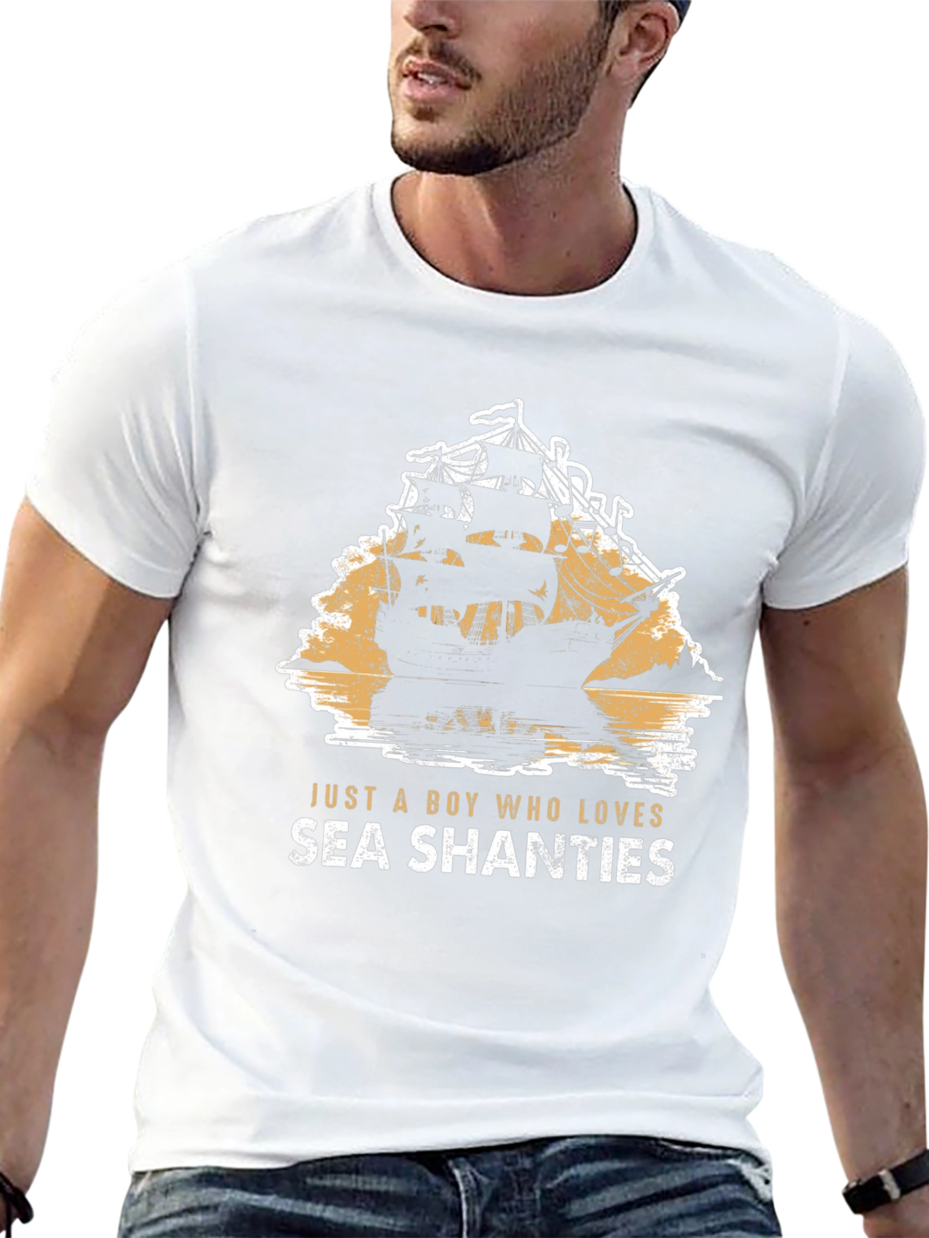 Sea Shanties Graphic Tee - Pirate Ship T-Shirt