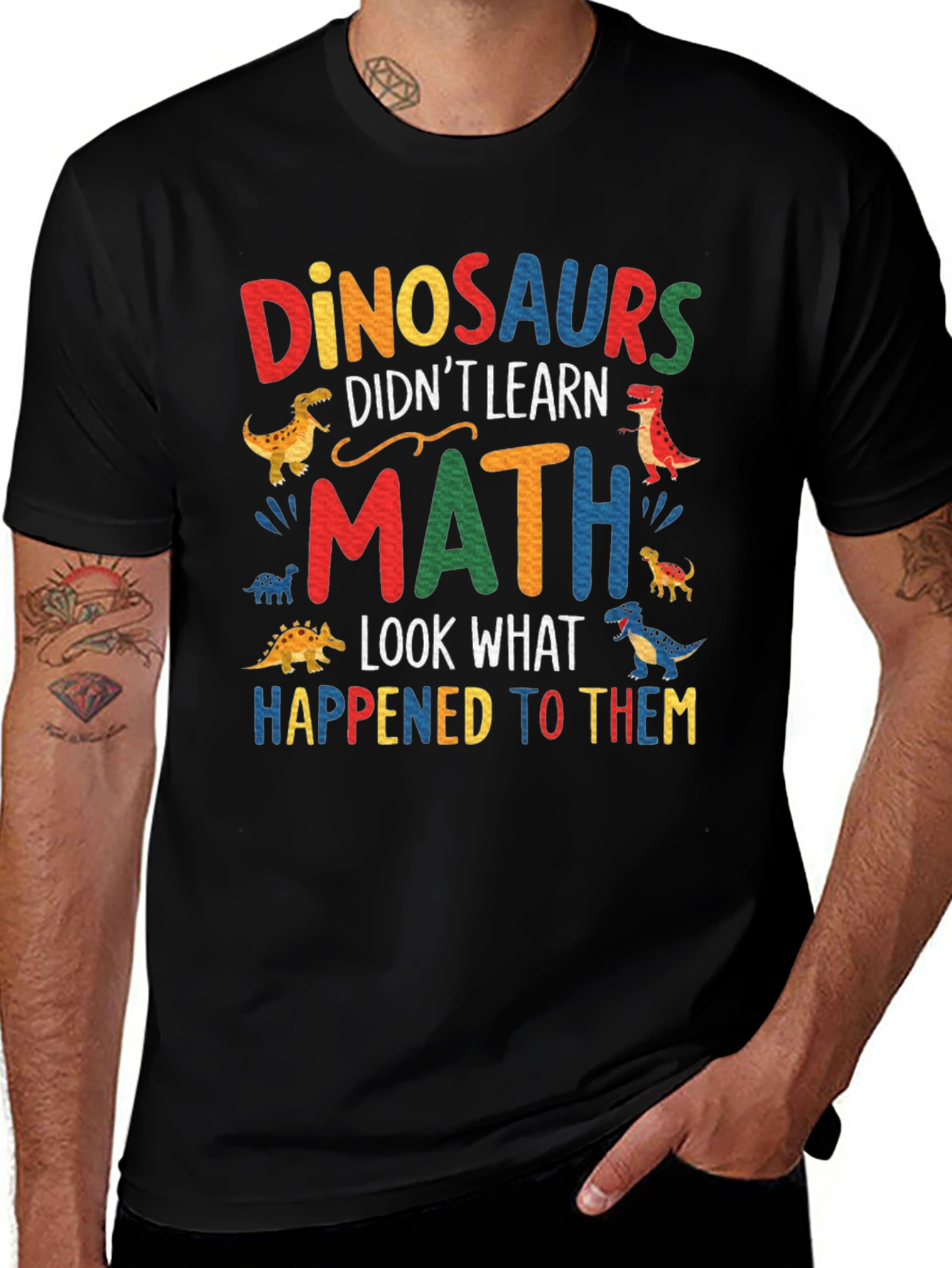 Dinosaurs Didnt Learn Math T-Shirt