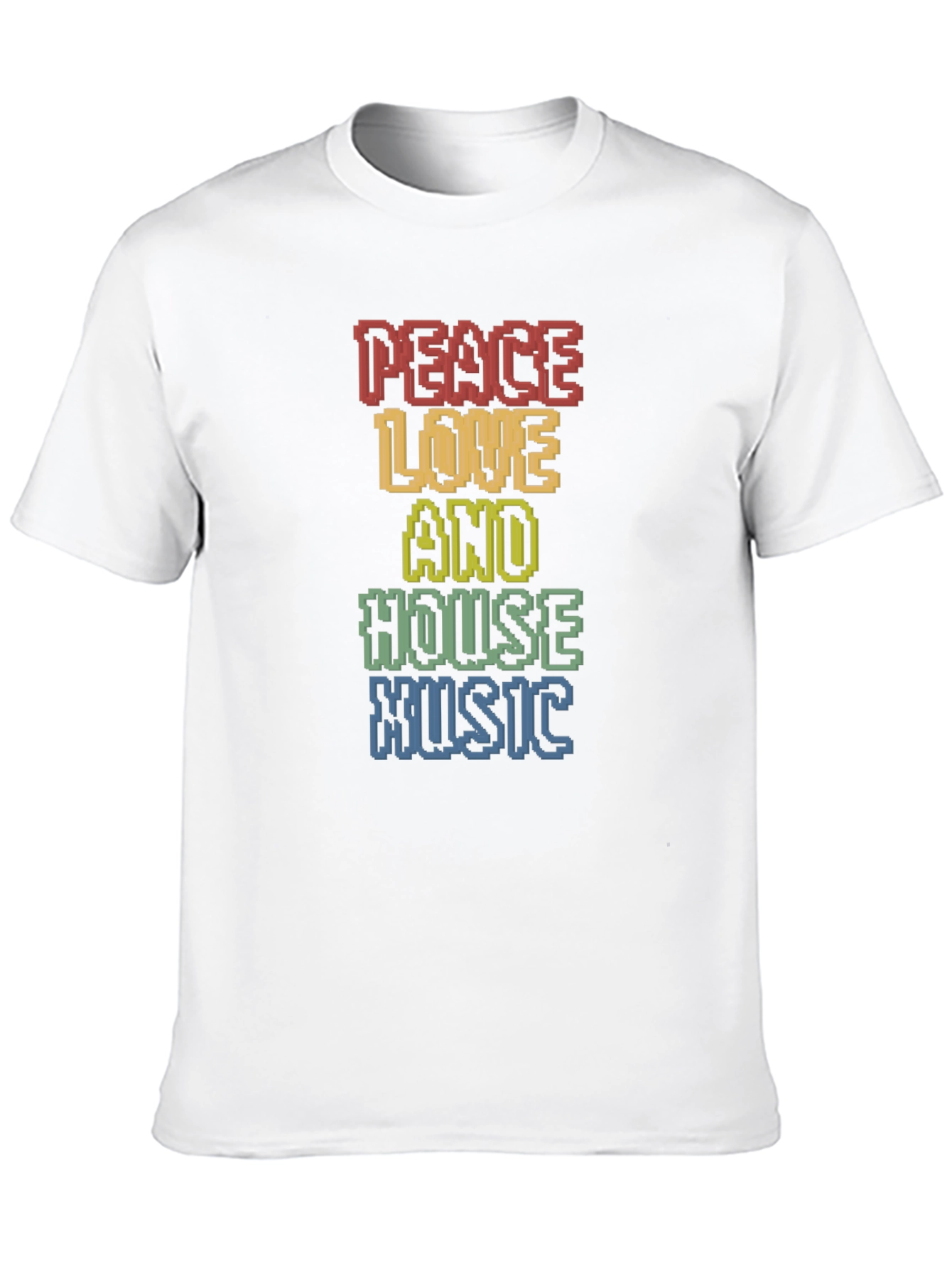 Peace Love House Music Graphic Tee