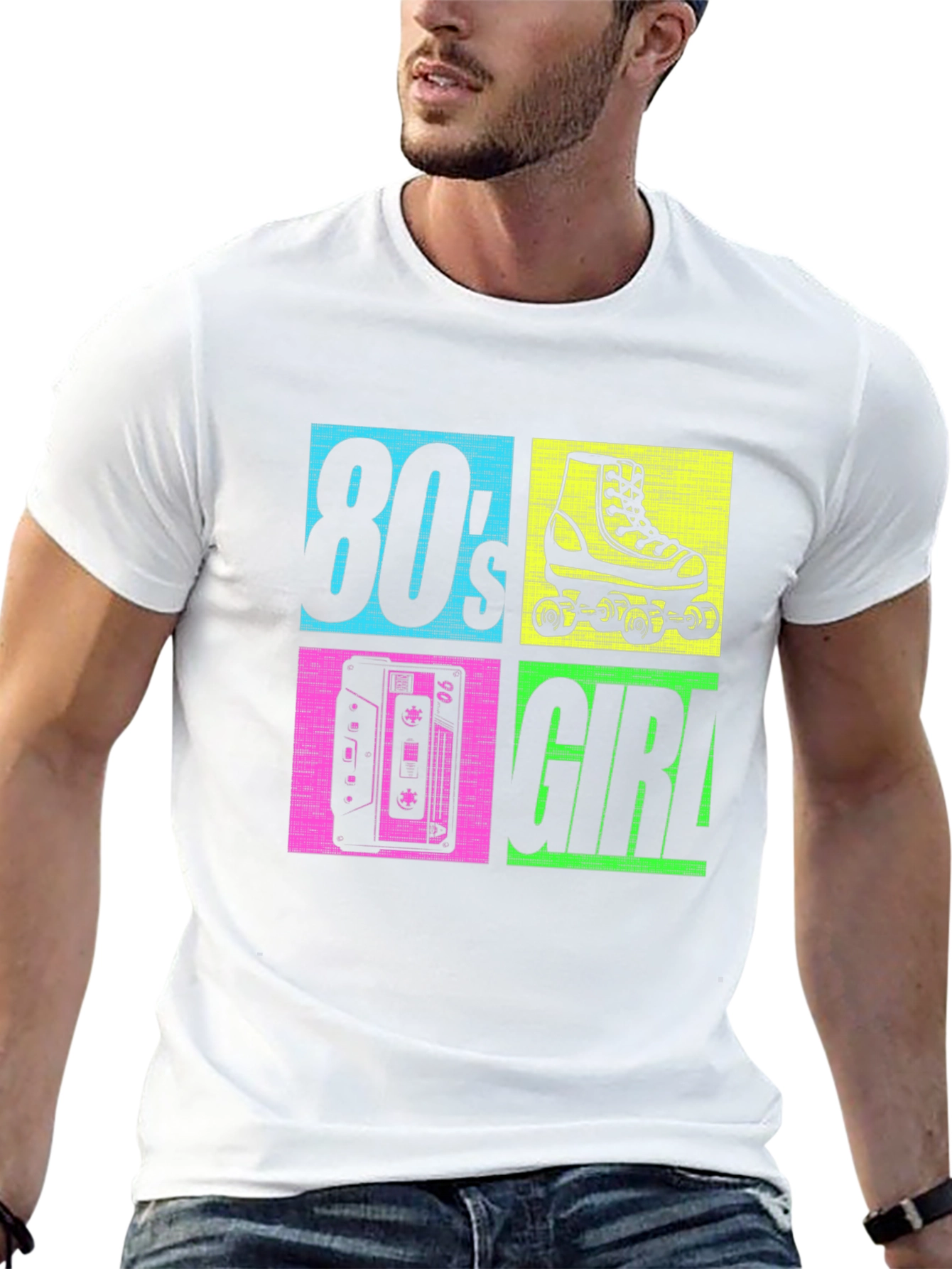 80s Girl Graphic T-Shirt - Retro Style!