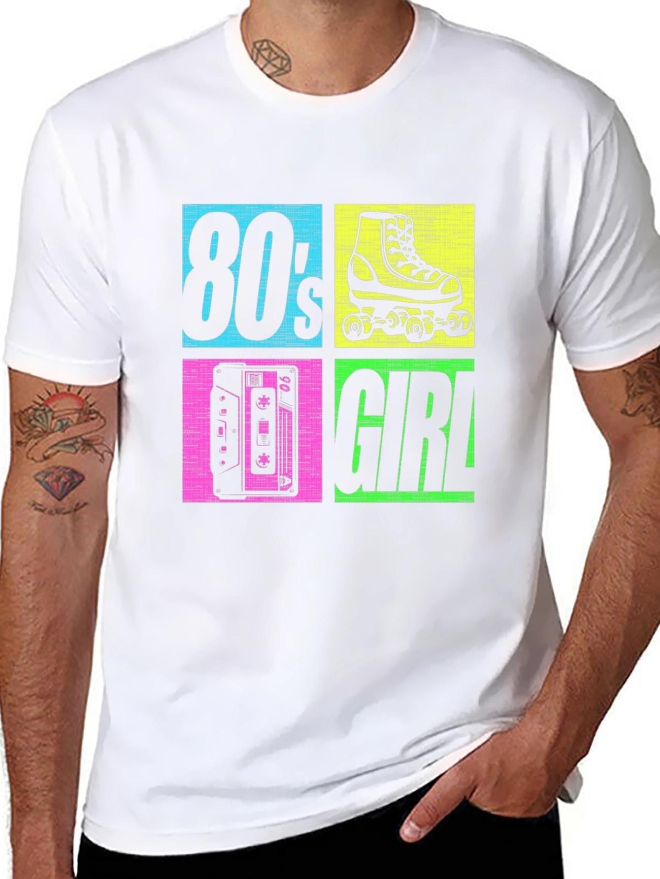 80s Girl Graphic T-Shirt - Retro Style!