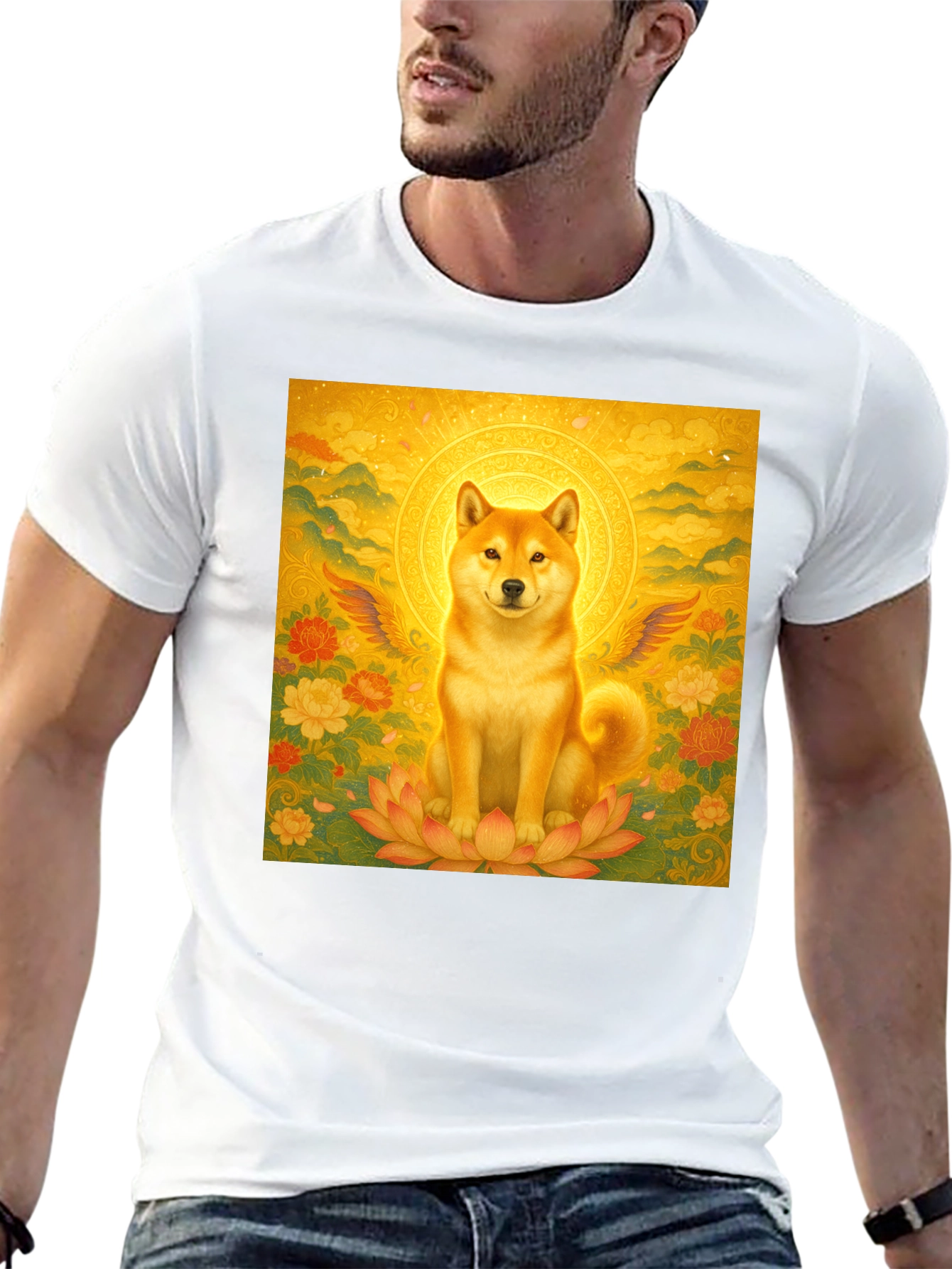 Shiba Inu Buddha T-Shirt