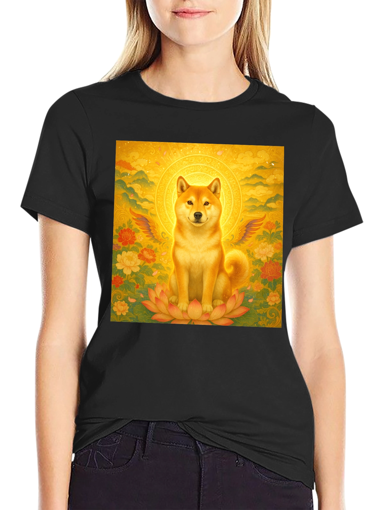 Shiba Inu Buddha T-Shirt