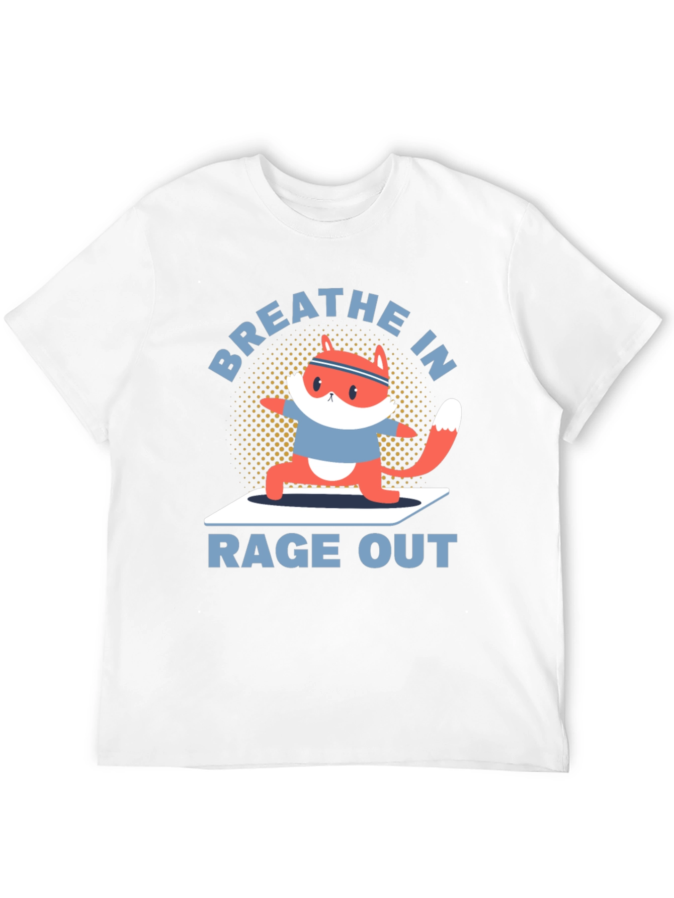 Yoga Fox Graphic Tee - Breathe In Rage Out!