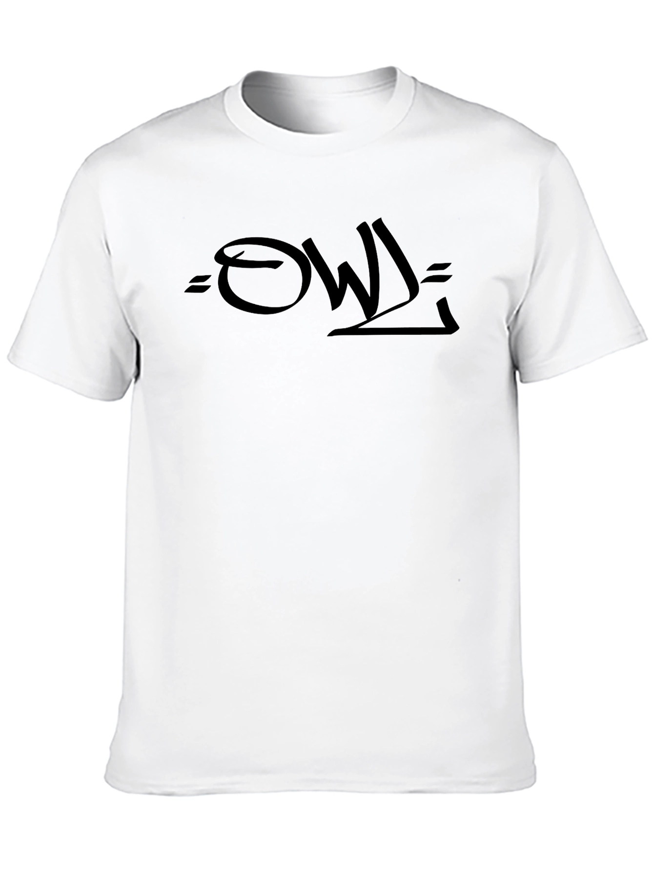 Black OWL Graphic Tee - Mens Short Sleeve