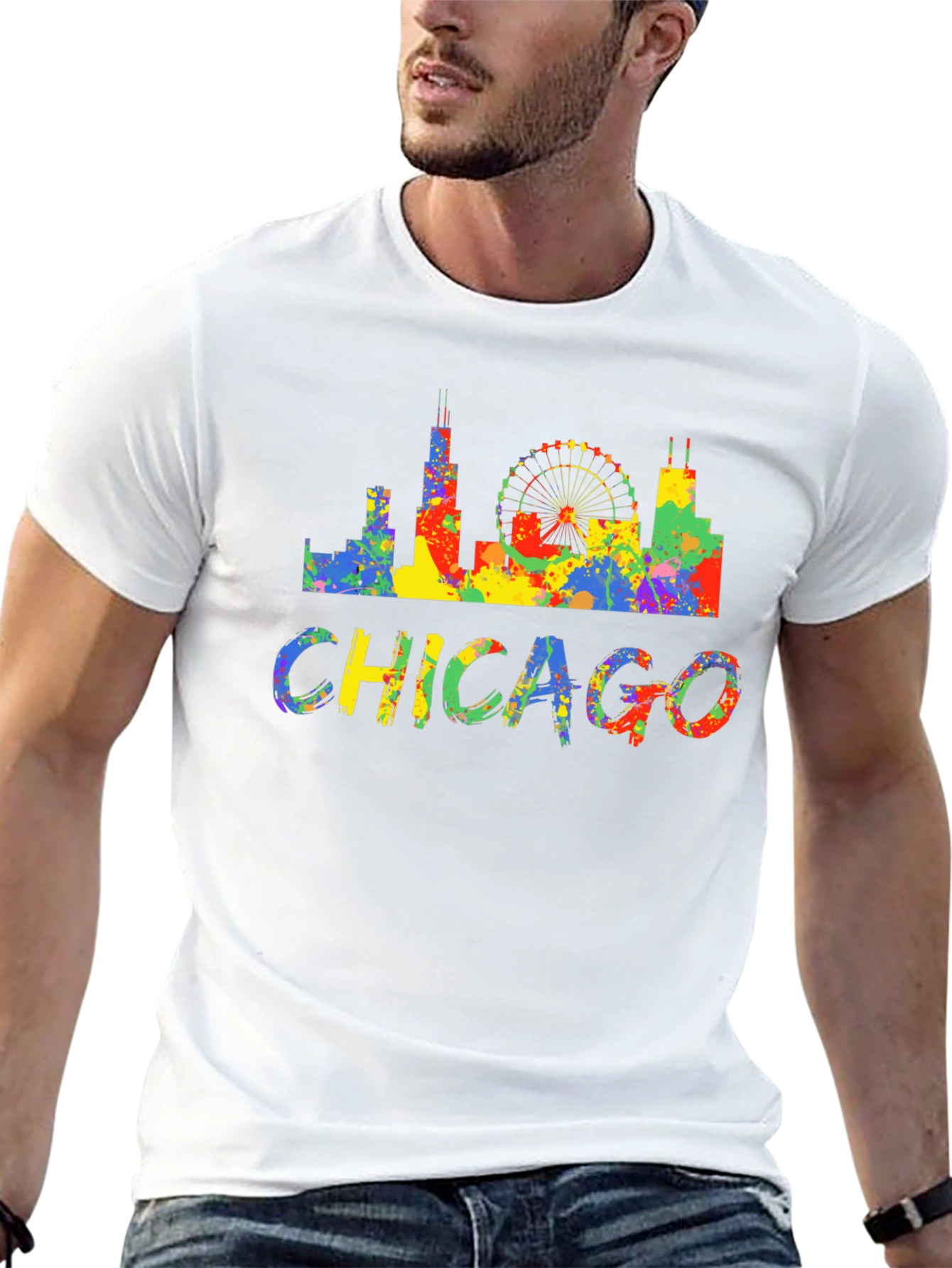 Chicago Skyline Graphic T-Shirt