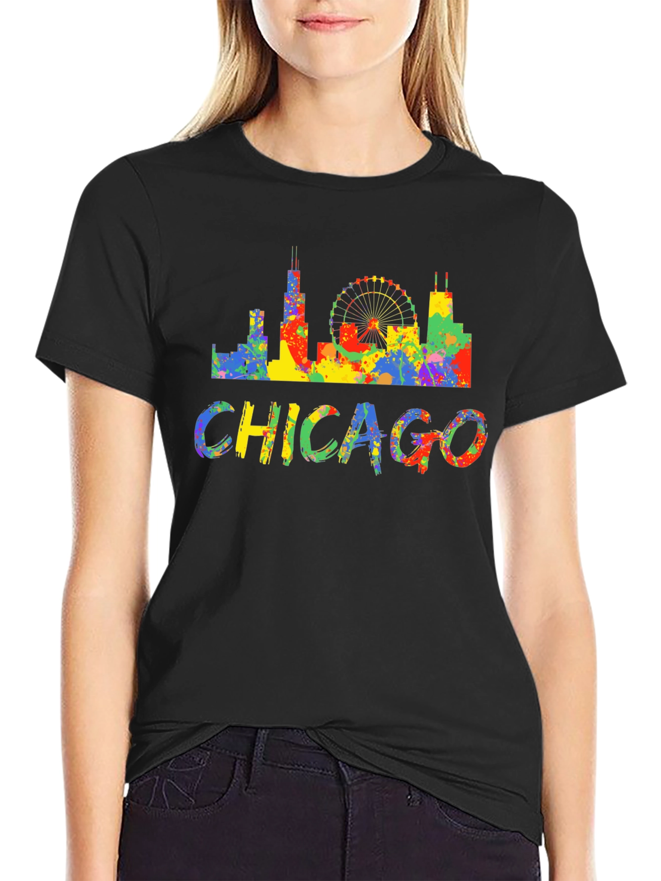 Chicago Skyline Graphic T-Shirt