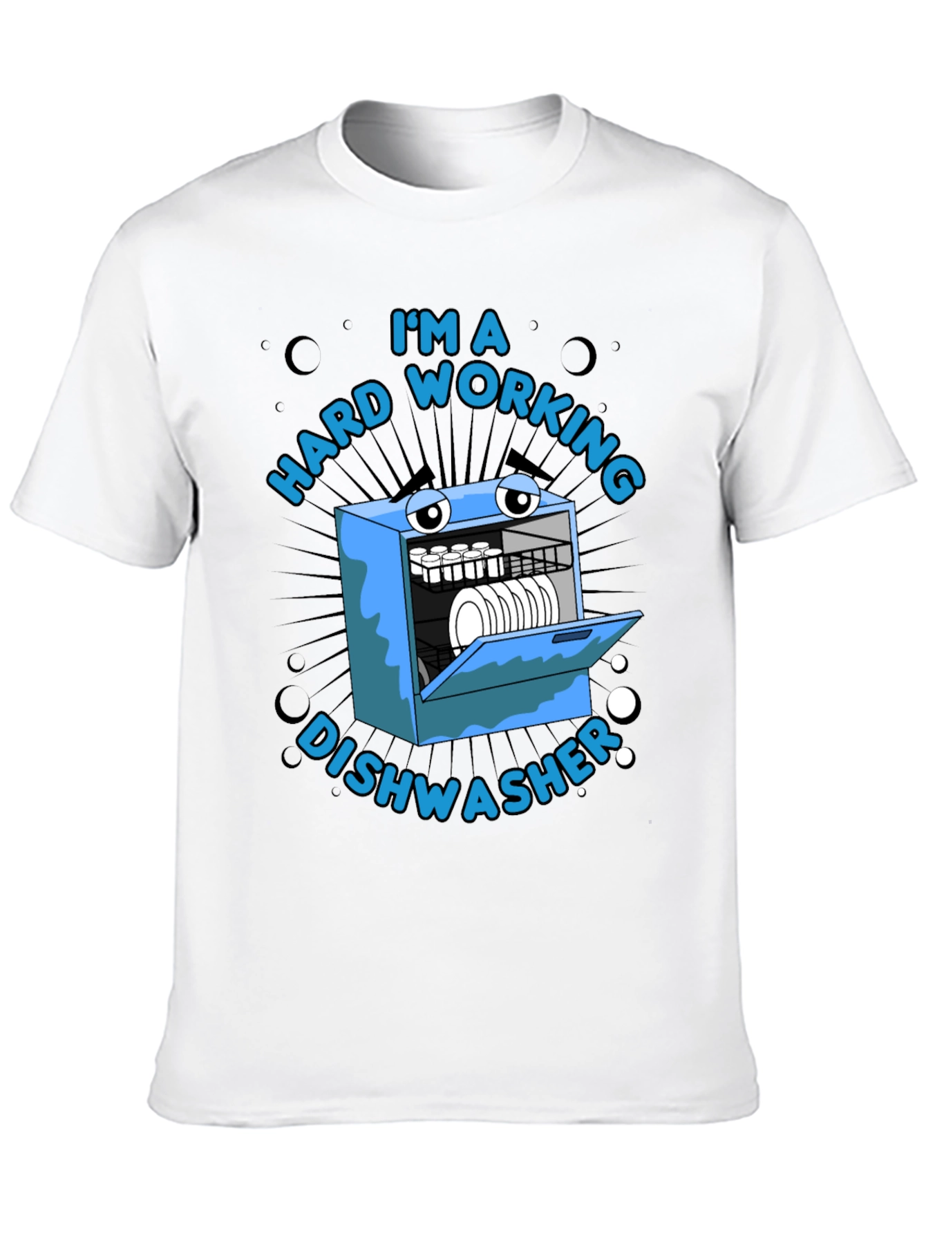 Hard Working Dishwasher Graphic T-Shirt