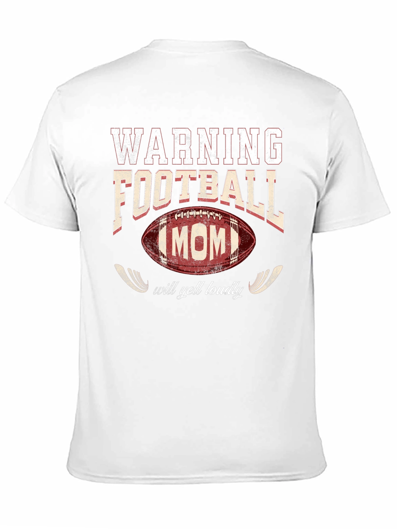 Warning Football Mom Graphic Tee