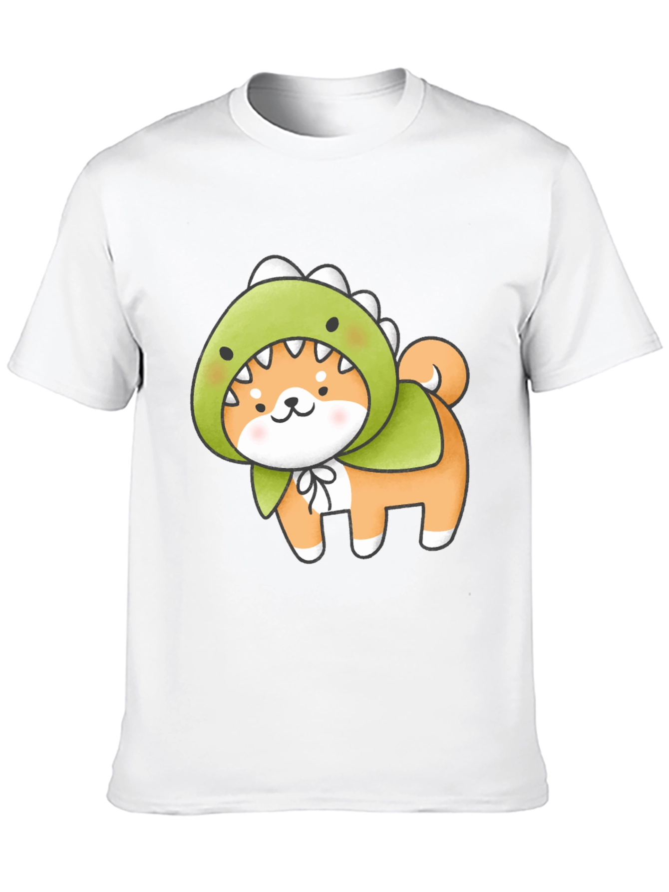 Dino Dog T-Shirt - Kawaii Shiba Inu