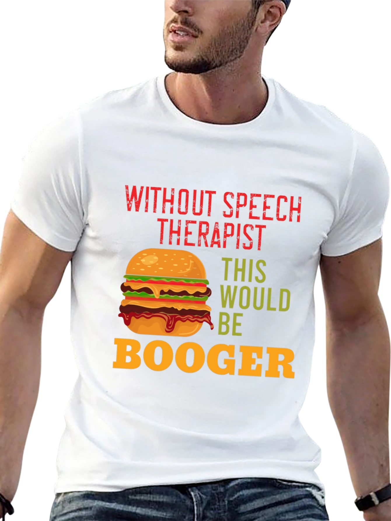 Funny Speech Therapist Burger T-Shirt