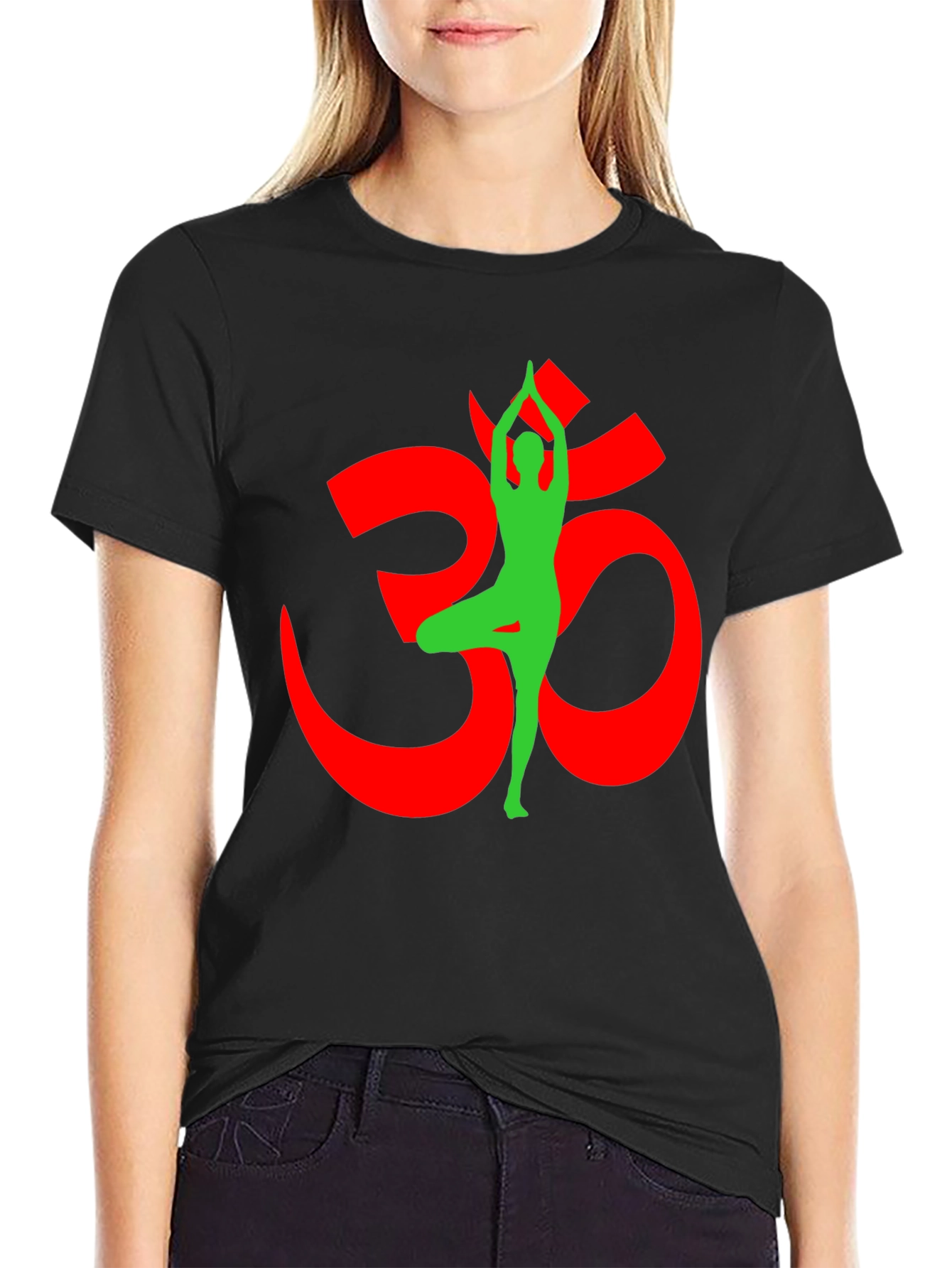 Yoga Om Symbol Black T-Shirt