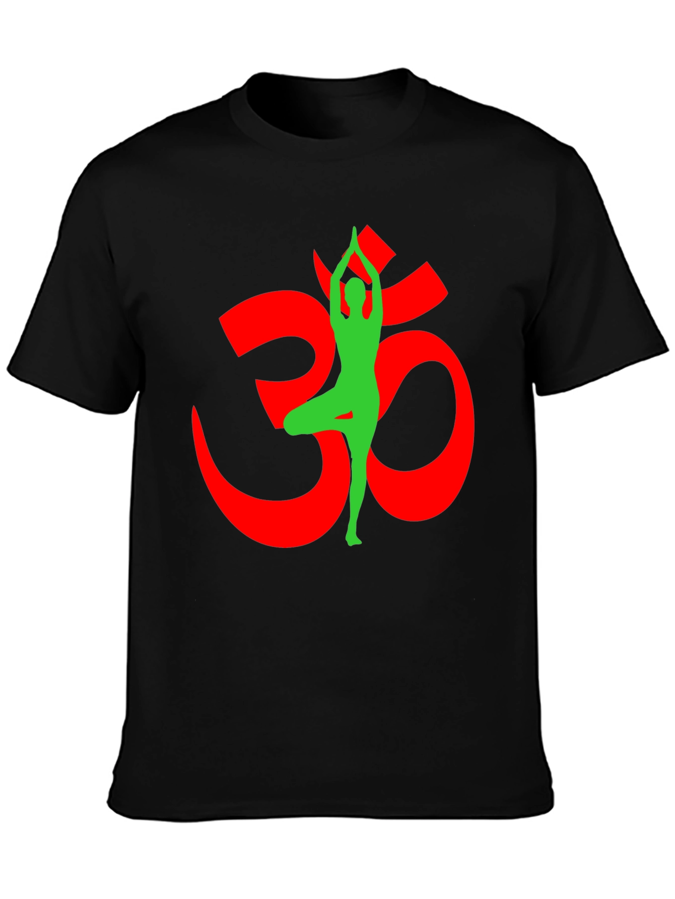 Yoga Om Symbol Black T-Shirt