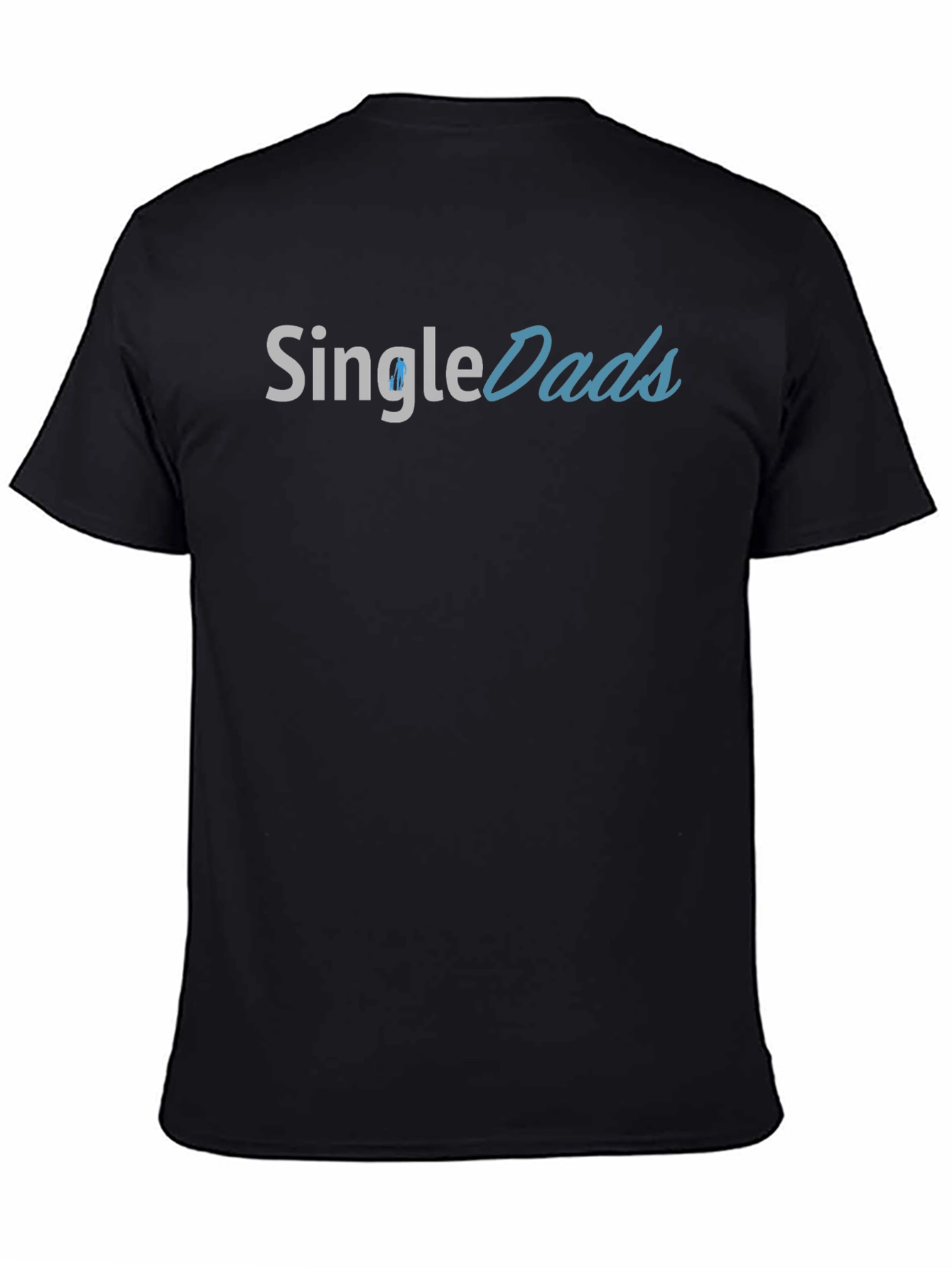 Single Dads Graphic Tee - Black Cotton T-Shirt