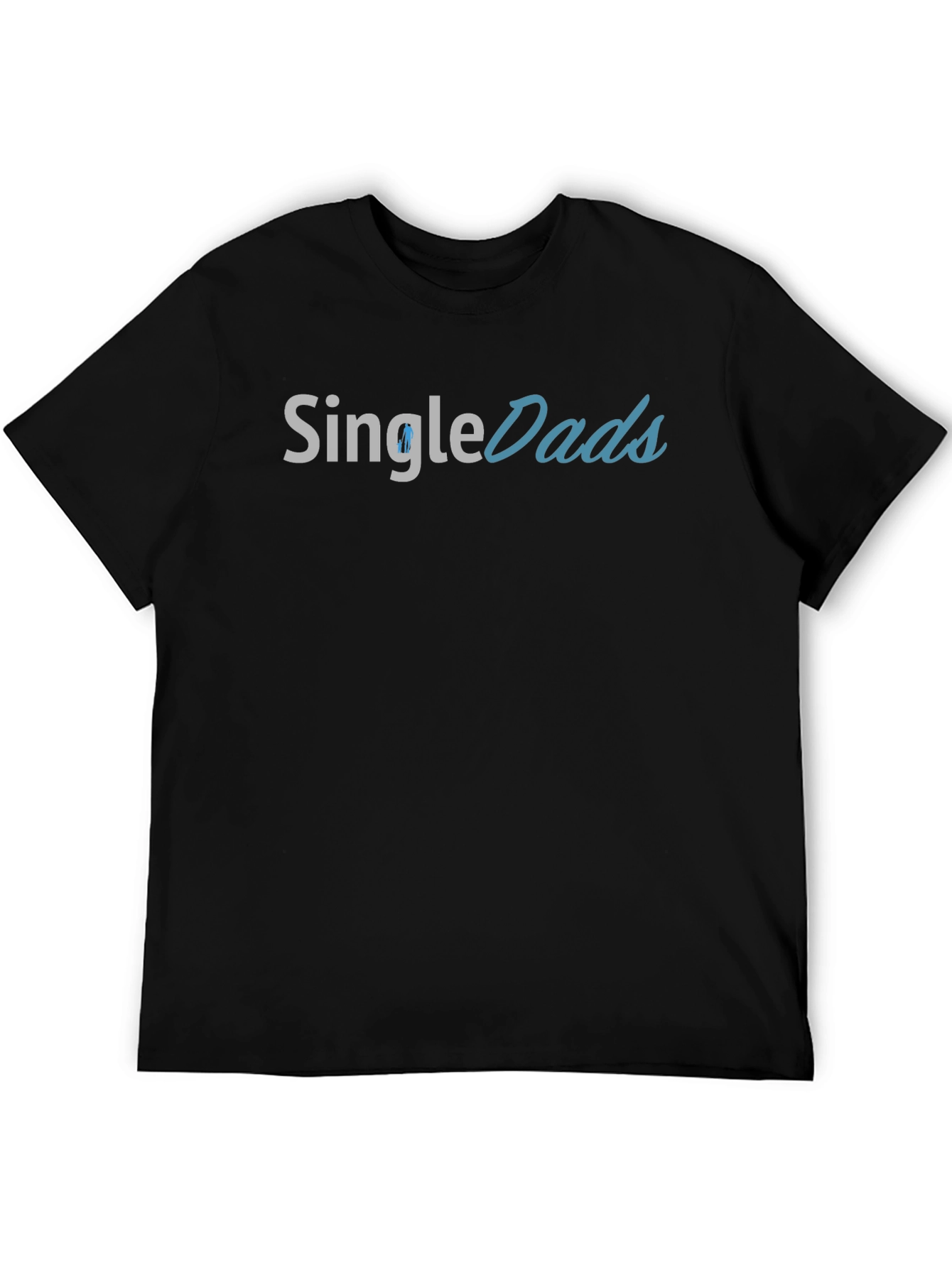 Single Dads Graphic Tee - Black Cotton T-Shirt