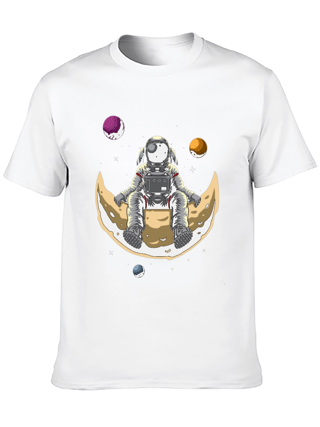 Astronaut on Moon T-Shirt - Space Graphic Tee