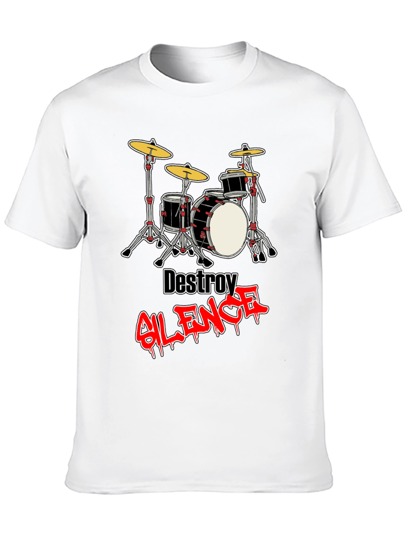 Destroy Silence Drum Set T-Shirt