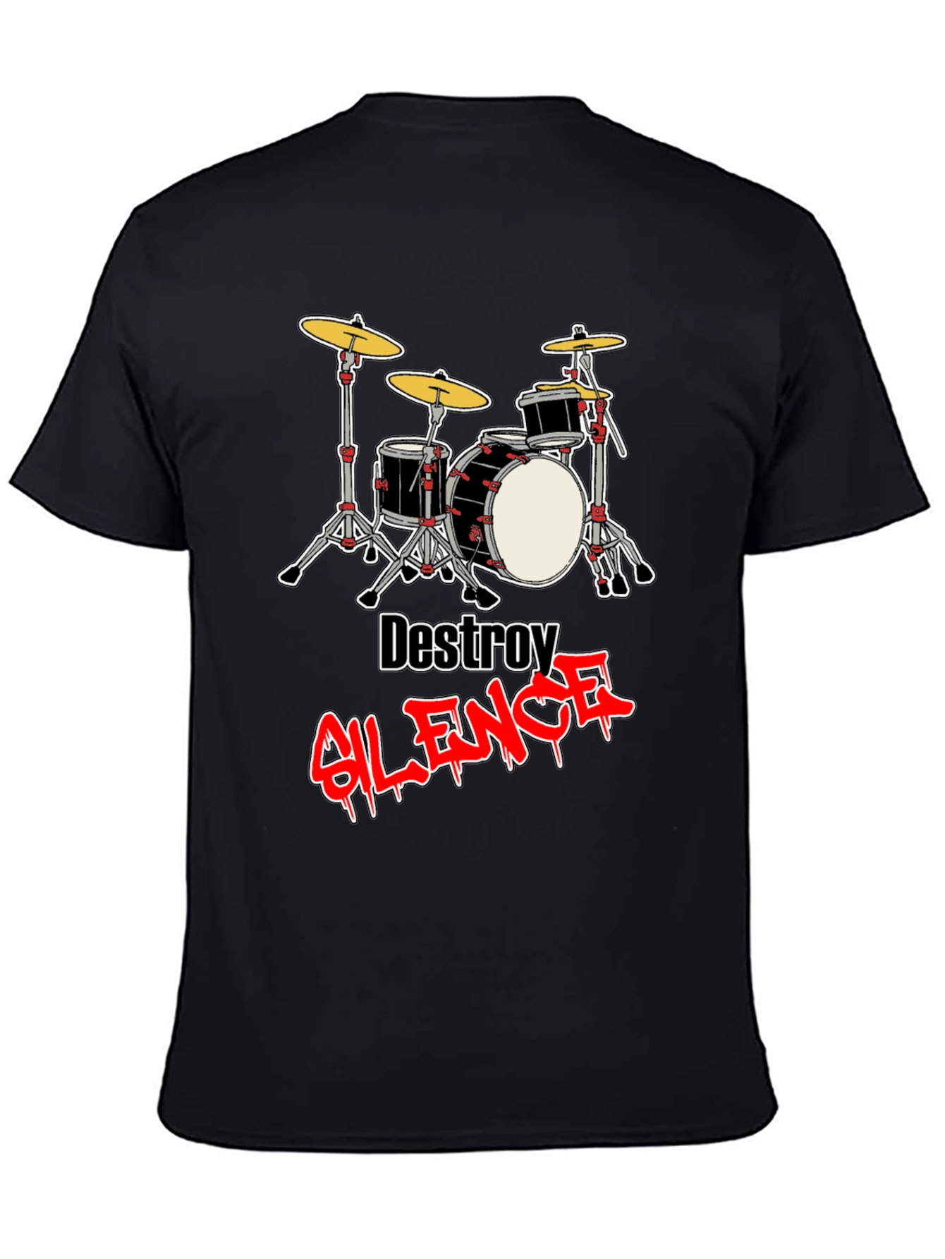 Destroy Silence Drum Set T-Shirt