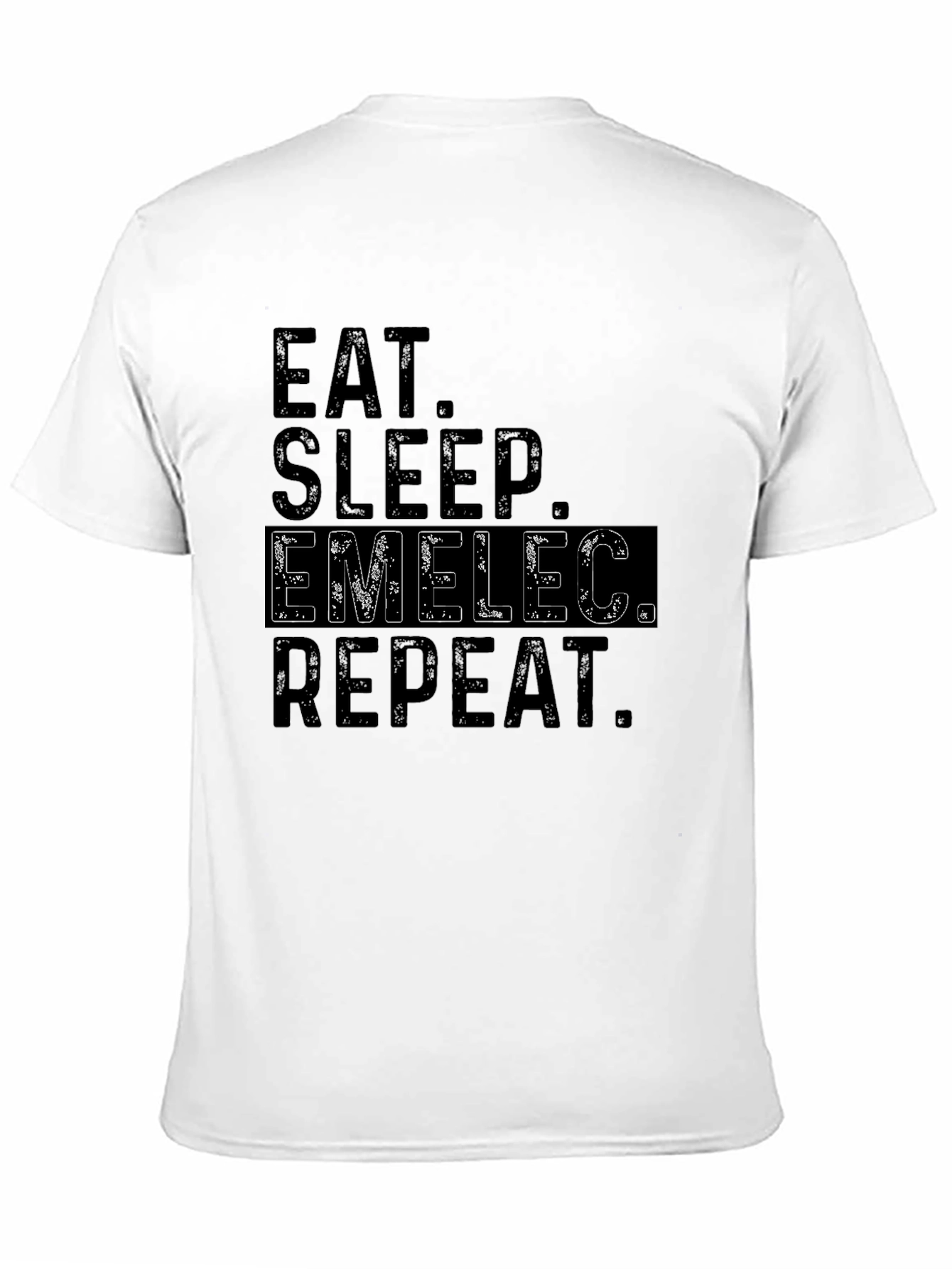 Eat Sleep Emelec Repeat Black T-Shirt