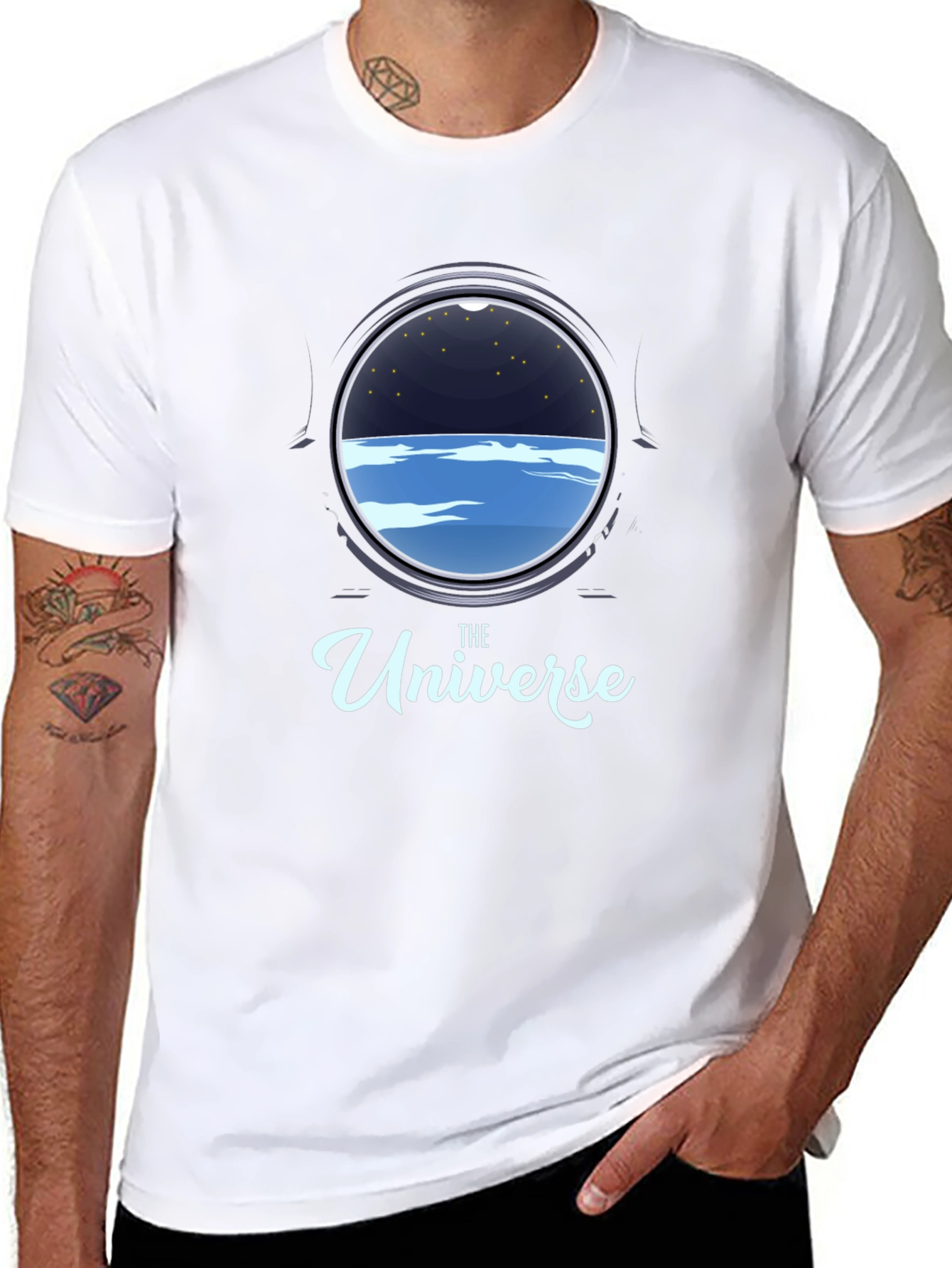 The Universe Porthole Black T-Shirt