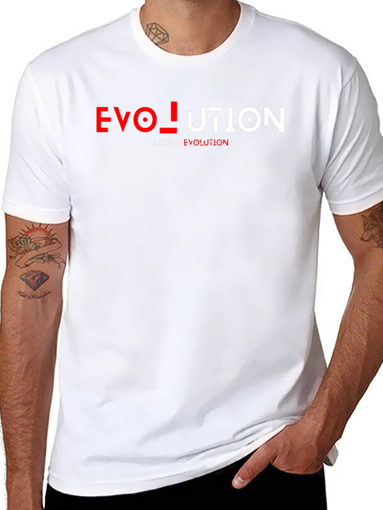 Evolution Graphic Print Mens Black T-Shirt