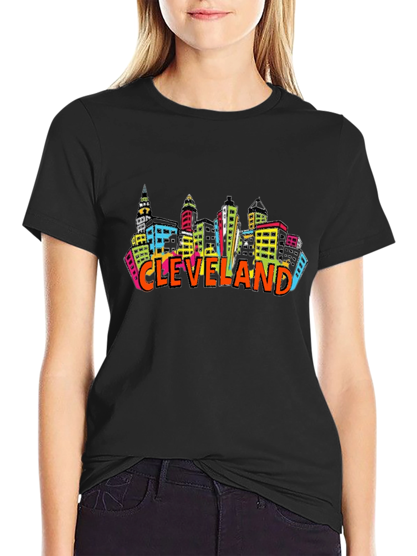 Cleveland Skyline T-Shirt Cityscape
