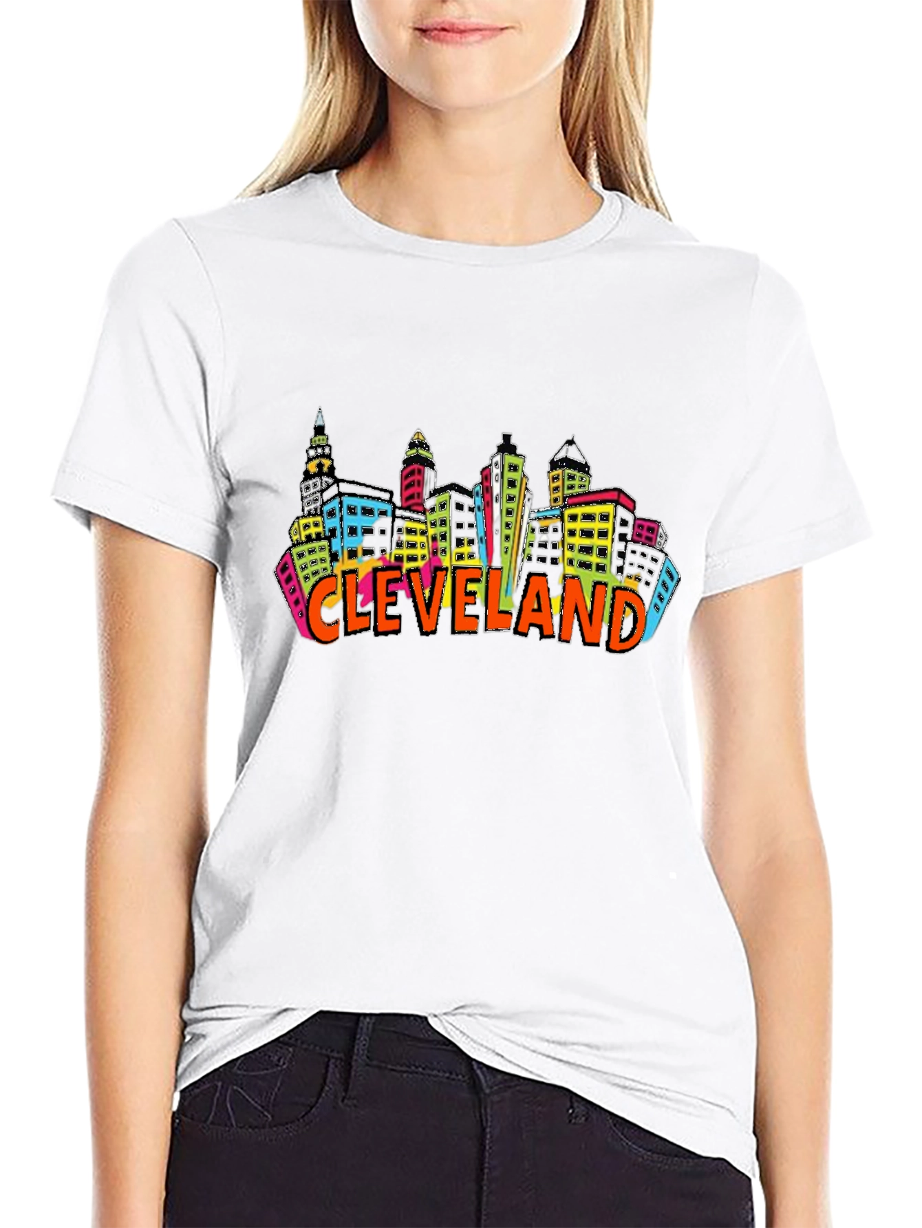 Cleveland Skyline T-Shirt Cityscape