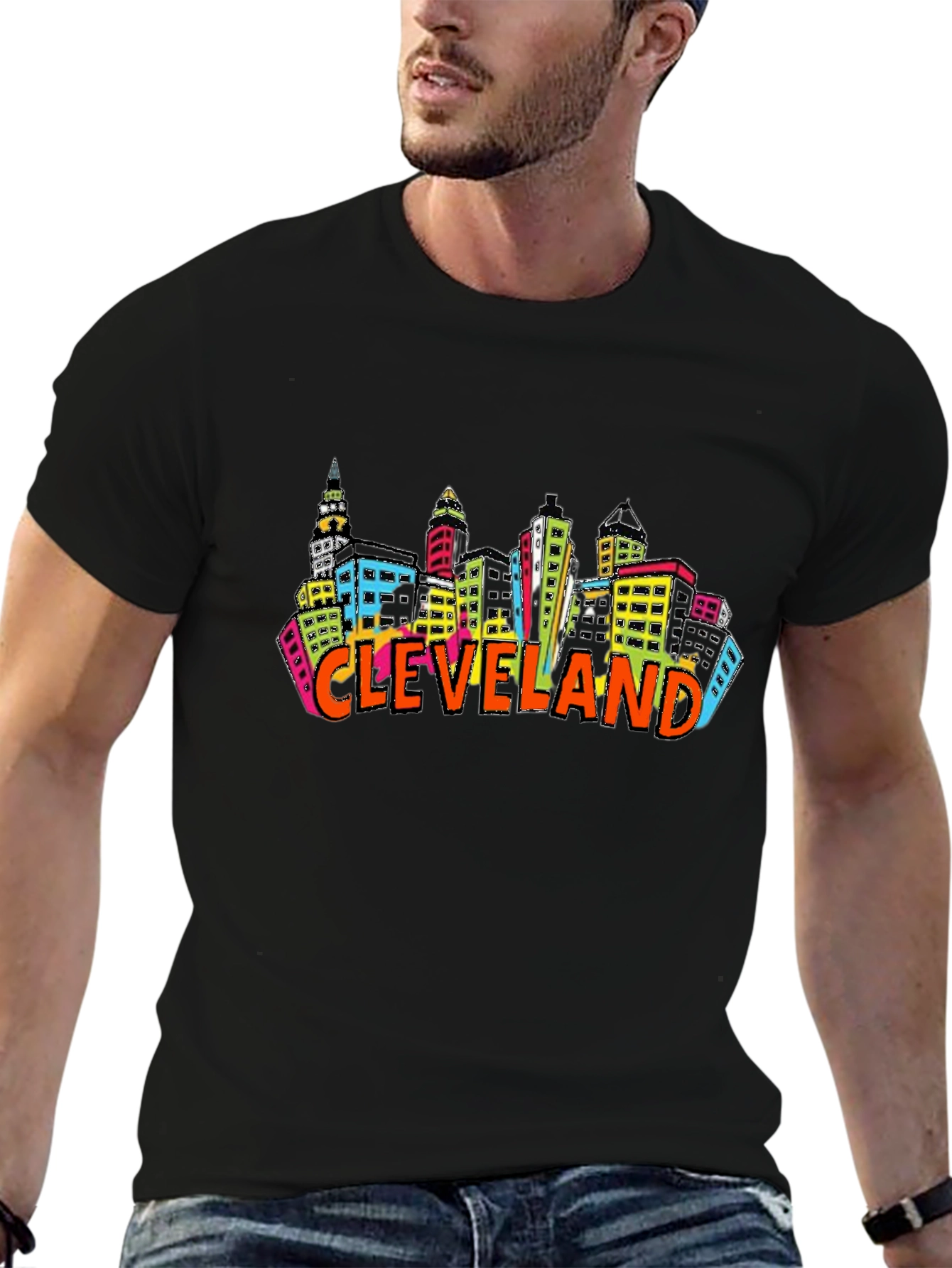 Cleveland Skyline T-Shirt Cityscape