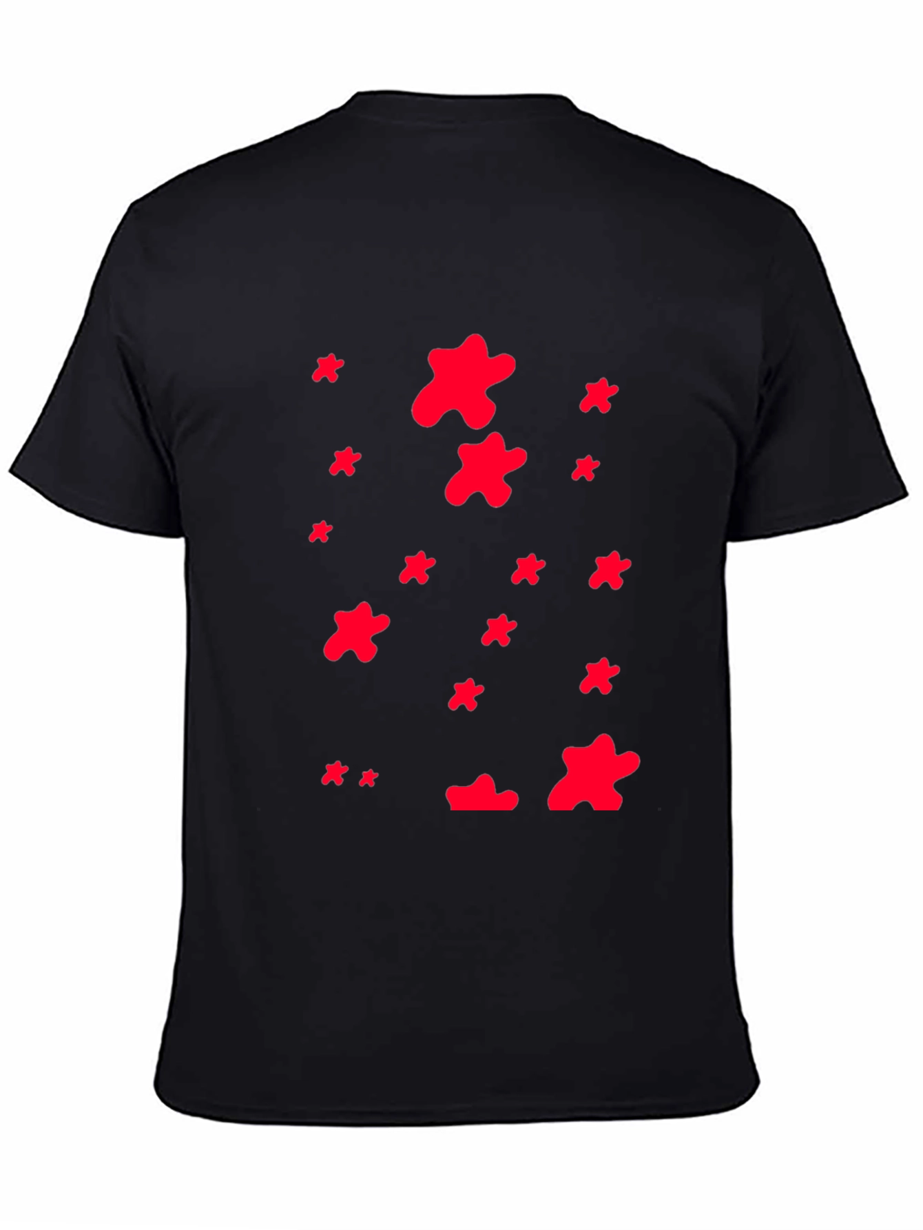 Abstract Print Crew Neck T-Shirt