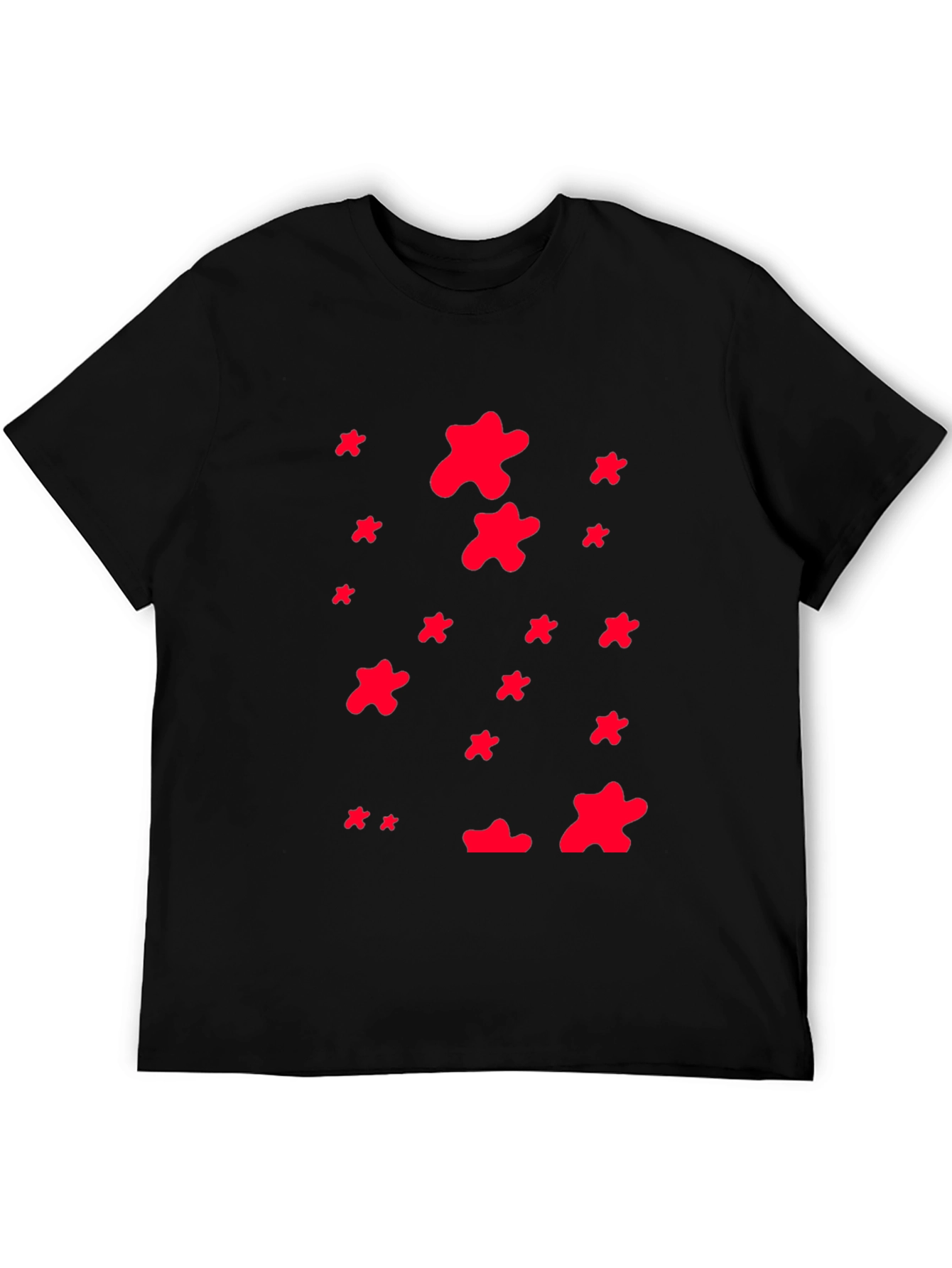 Abstract Print Crew Neck T-Shirt