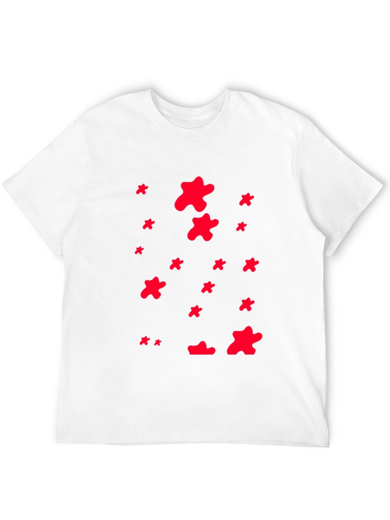 Abstract Print Crew Neck T-Shirt