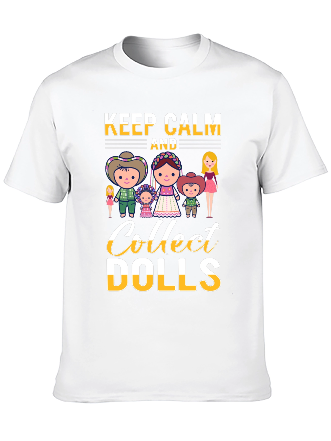 Keep Calm and Collect Dolls T-Shirt - Black