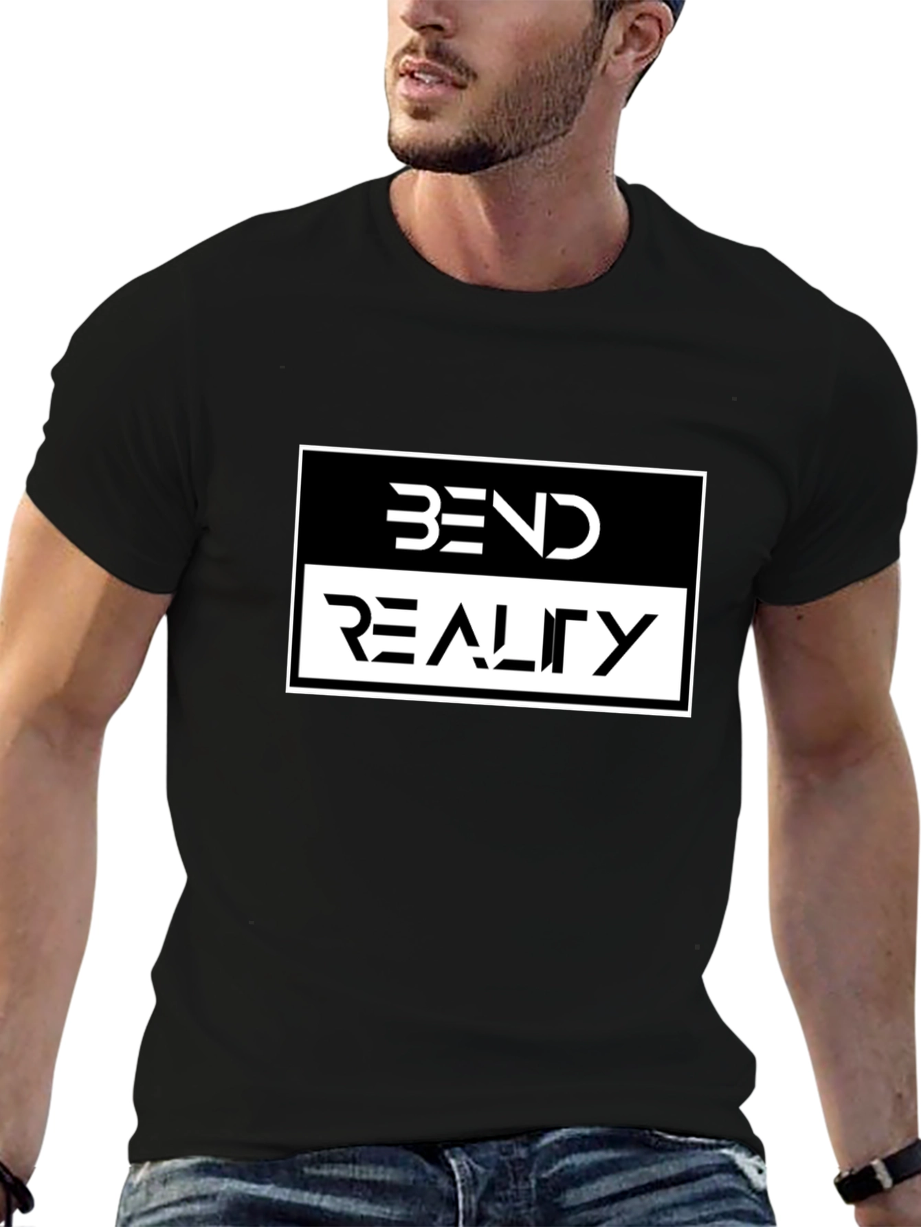 Bend Reality Graphic Tee - Black Cotton