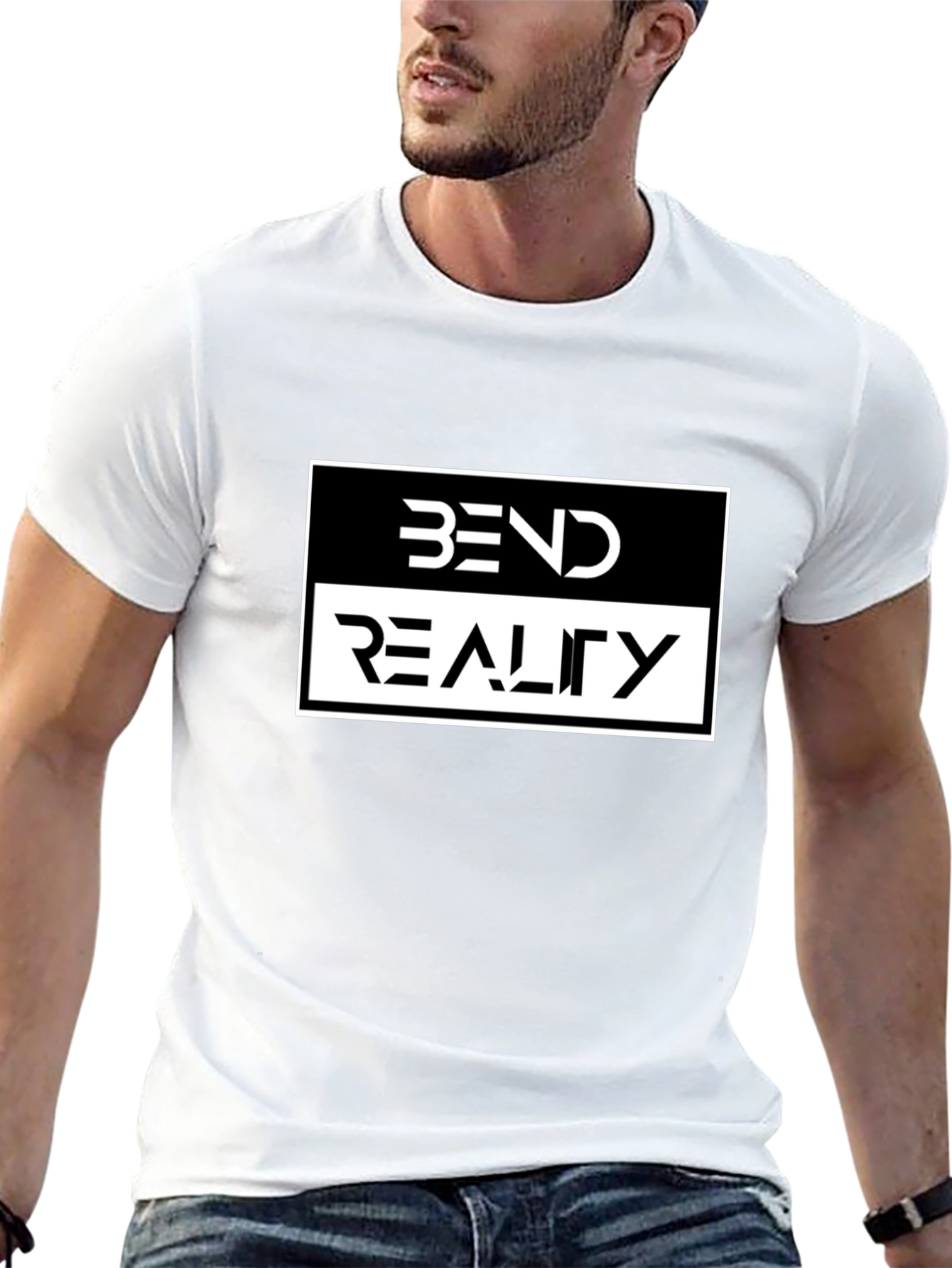 Bend Reality Graphic Tee - Black Cotton