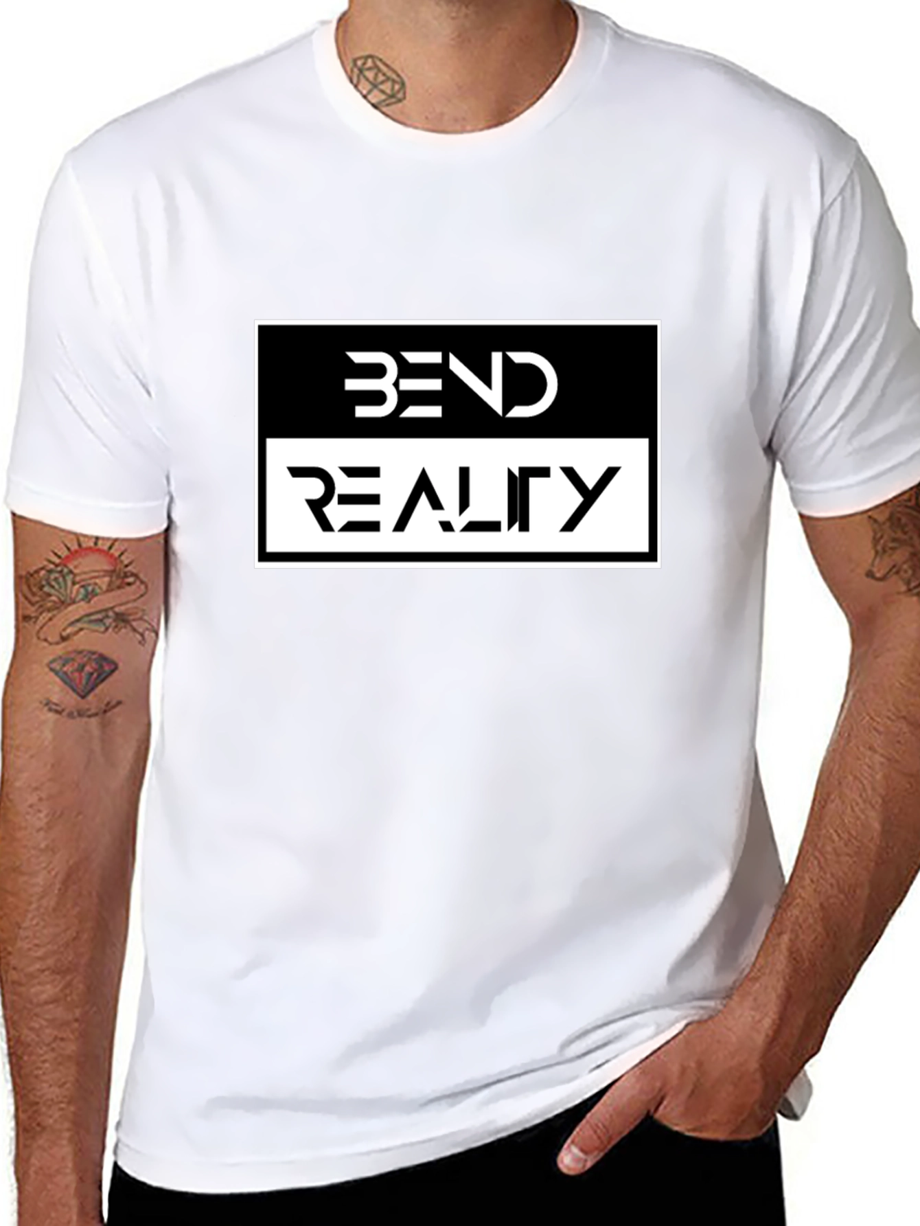 Bend Reality Graphic Tee - Black Cotton