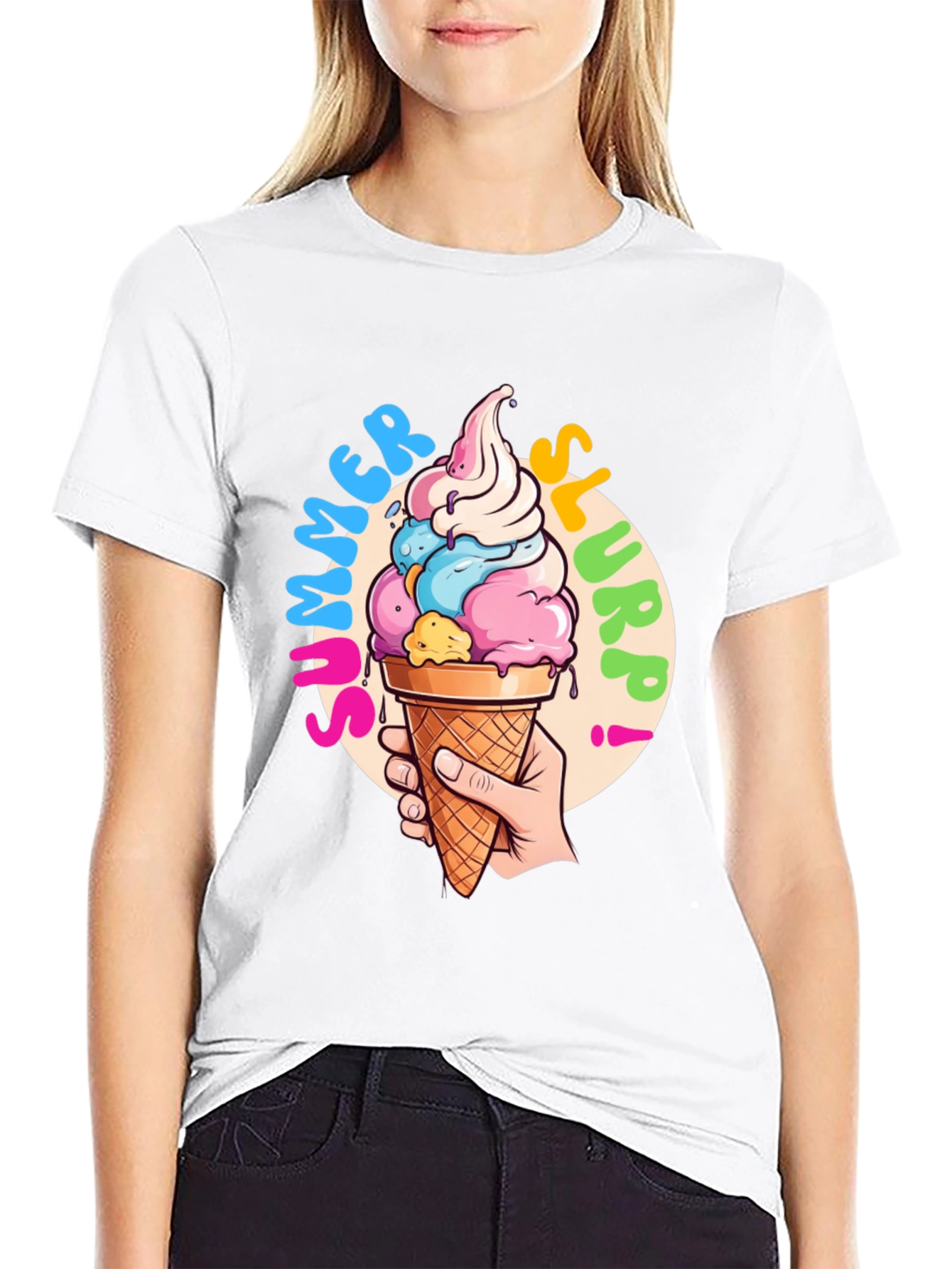 Summer Slurpp T-Shirt - Fun Ice Cream Graphic Tee