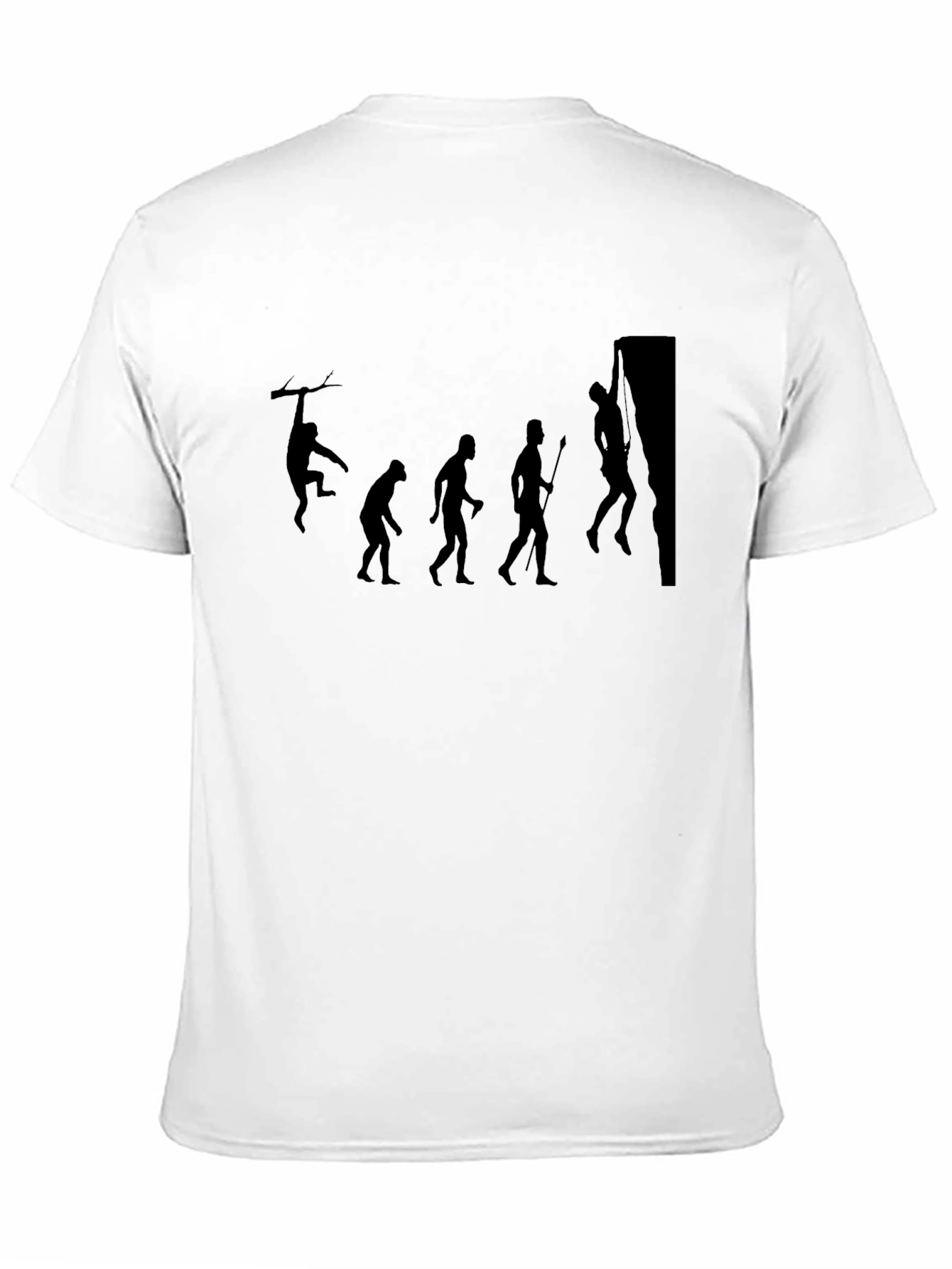 Evolution of Climbing Graphic T-Shirt - Black