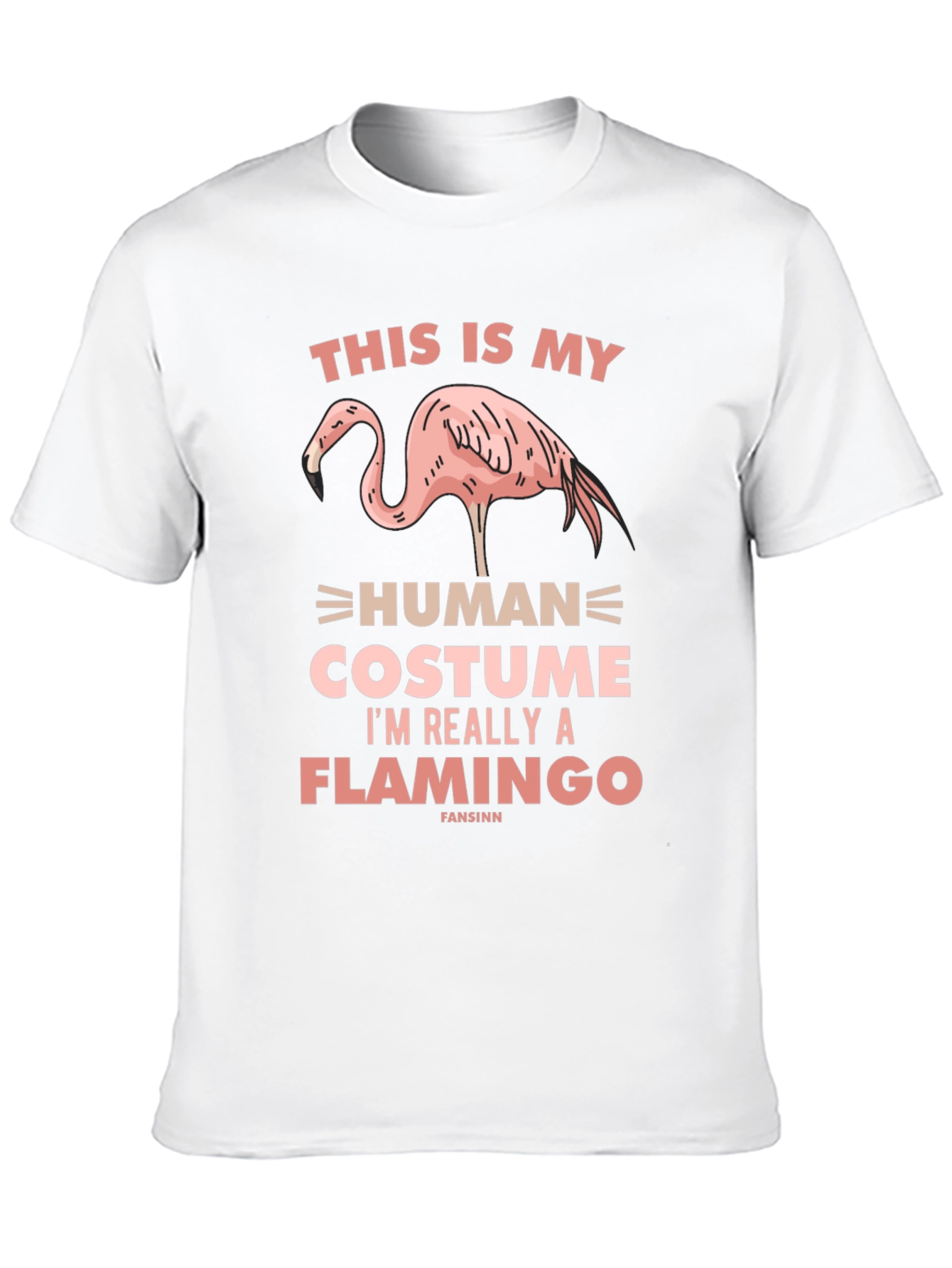 Funny Flamingo Human Costume T-Shirt